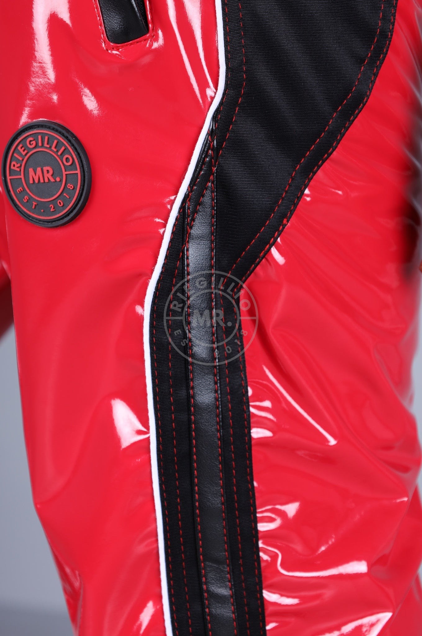 PVC 24 Tracksuit Pants - Red at MR. Riegillio