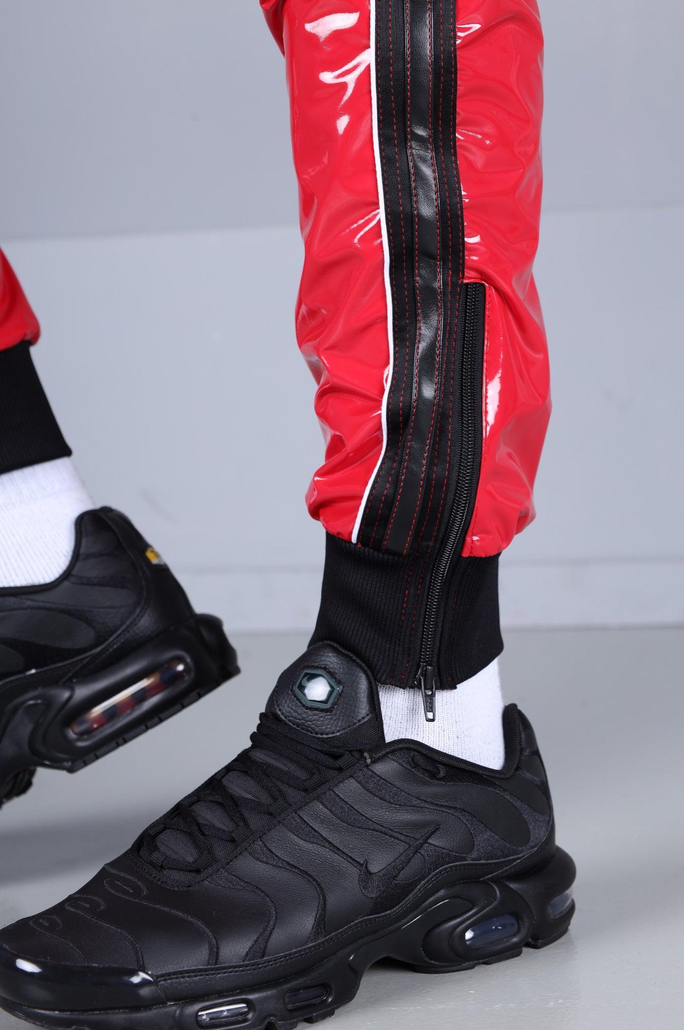 PVC 24 Tracksuit Pants - Red at MR. Riegillio