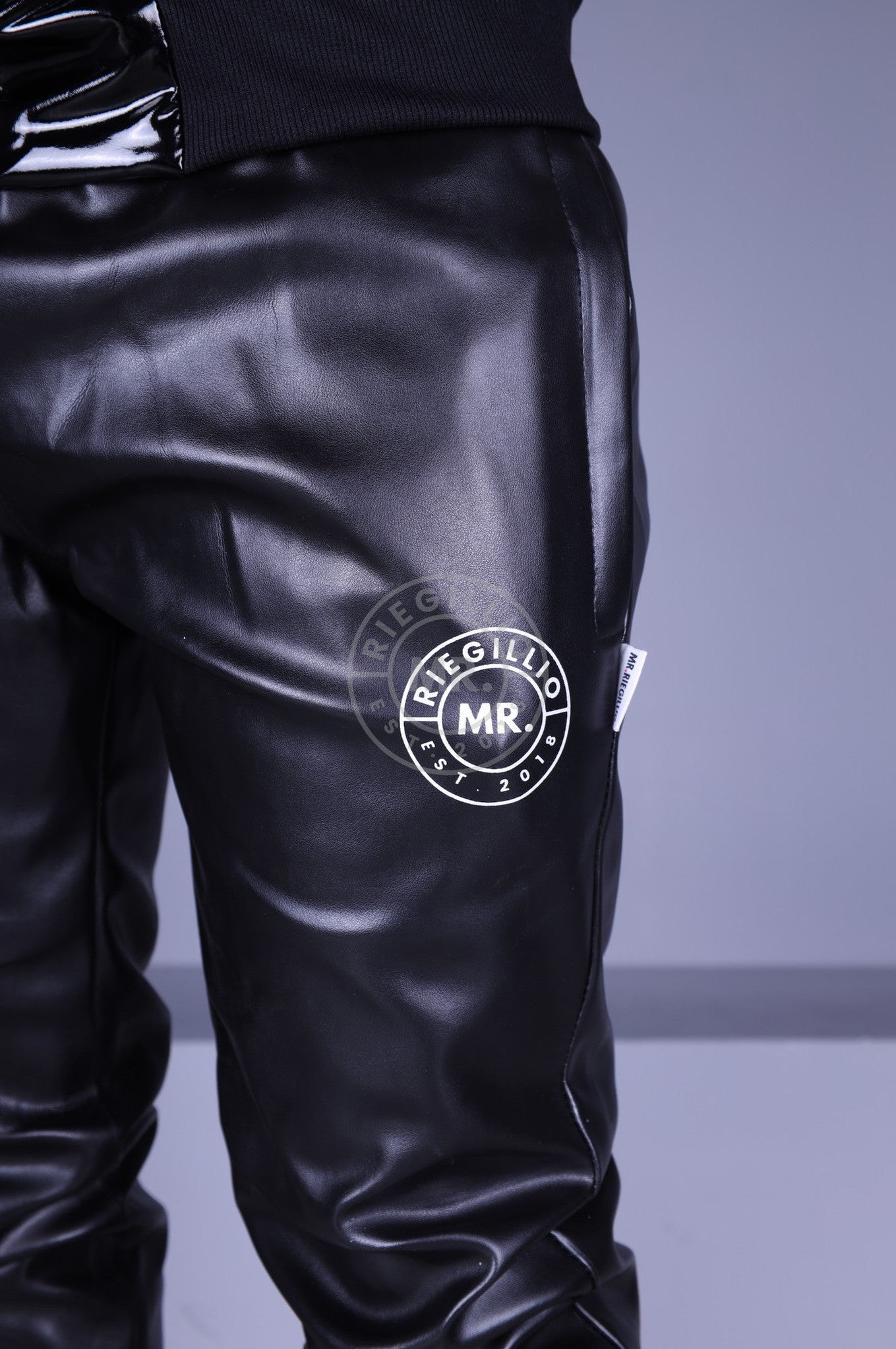 Double PVC/MR. Tracksuit Pants at MR. Riegillio
