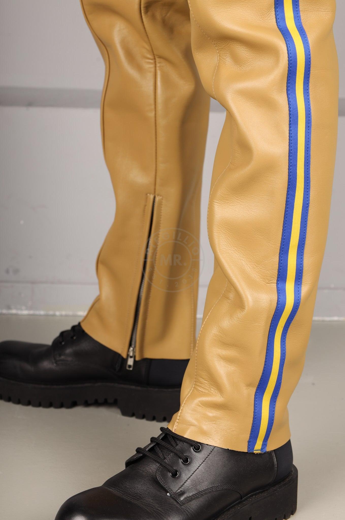 Leather Police Pants CA - Beige at MR. Riegillio