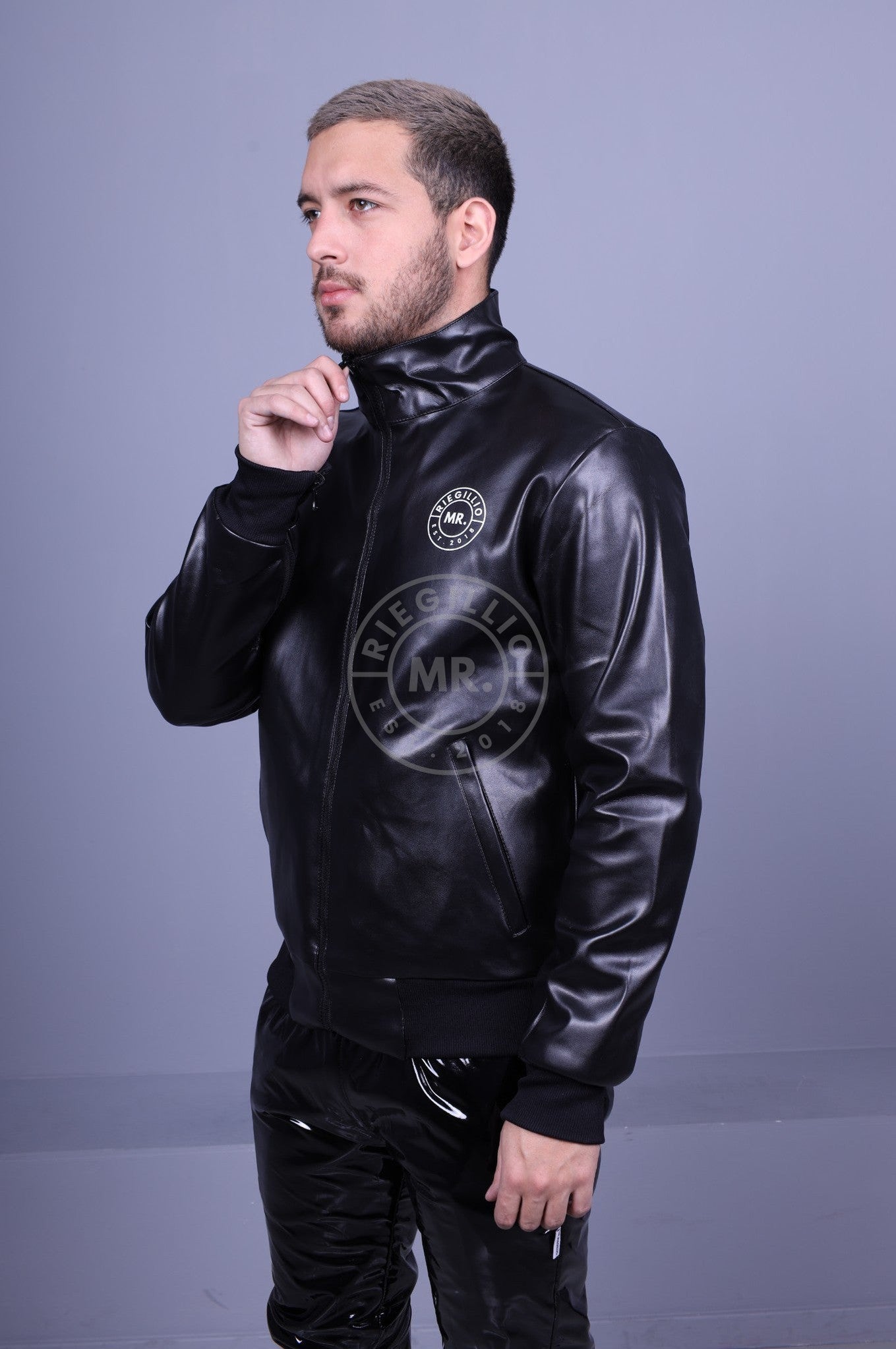 Double PVC/MR. Tracksuit Jacket-at MR. Riegillio