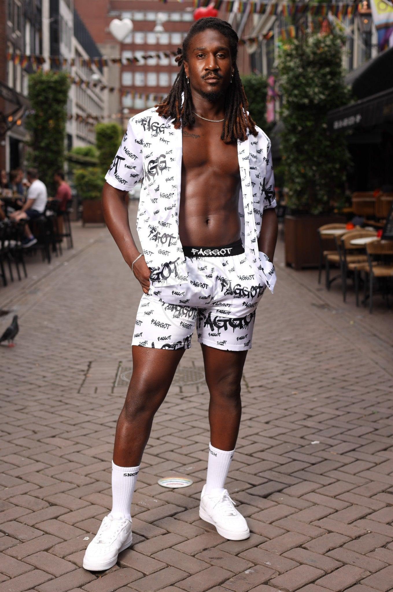 Faggot Shirt - White at MR. Riegillio