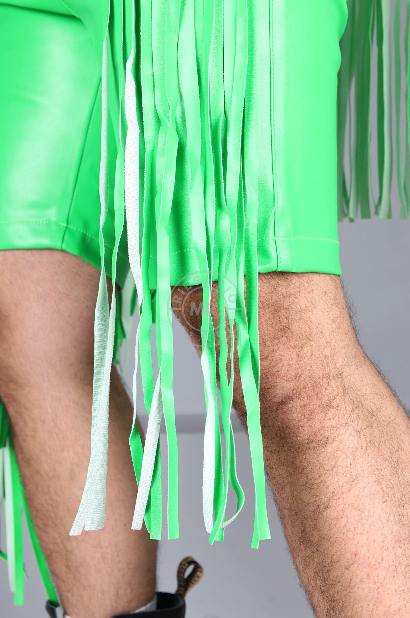 MR. Fringe Pocket Short - Neon Green at MR. Riegillio