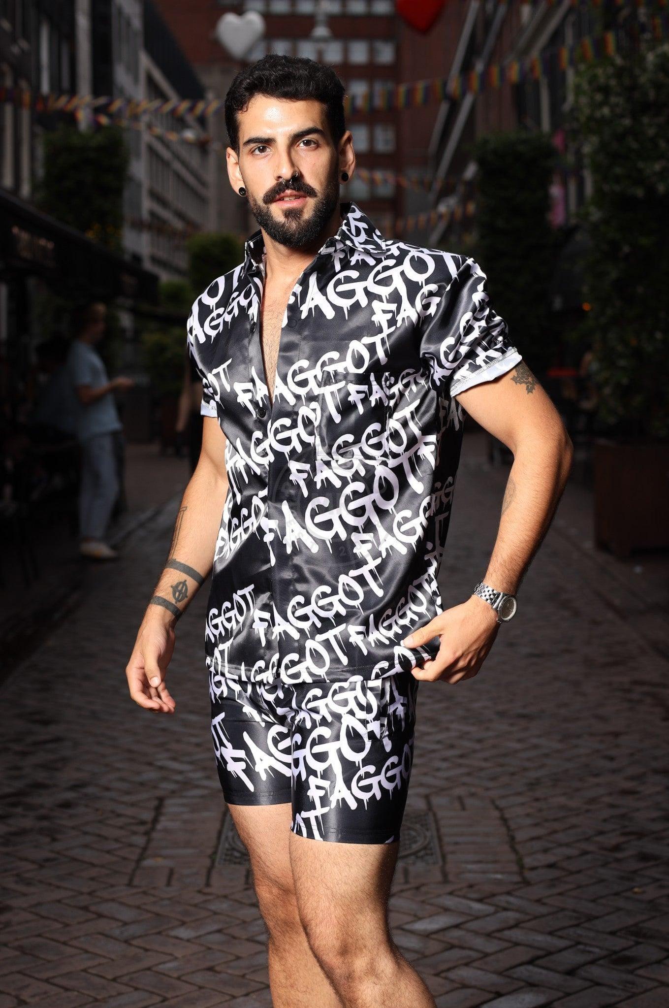 Faggot Shirt - Black at MR. Riegillio