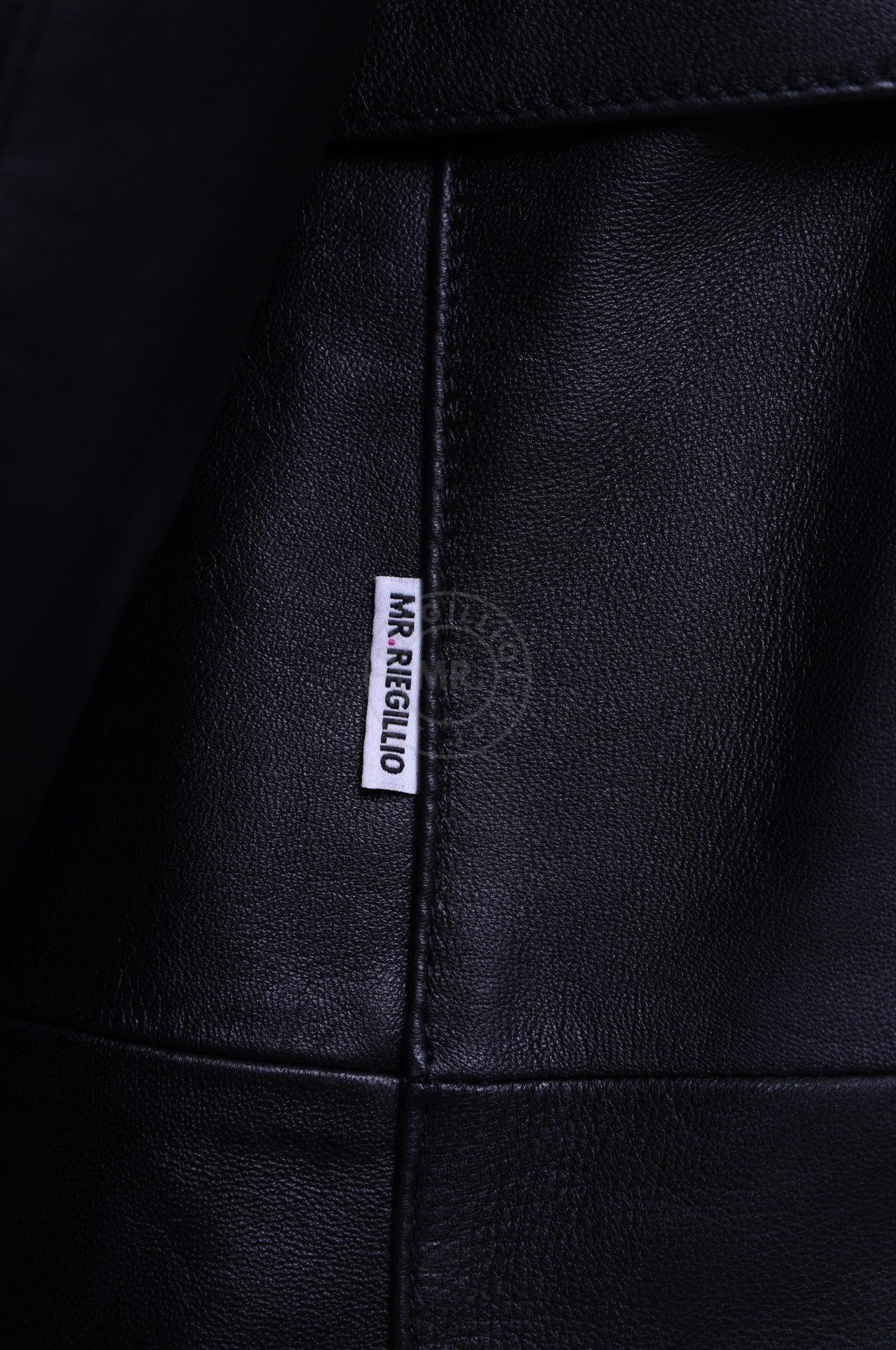 Black Leather Bathrobe at MR. Riegillio