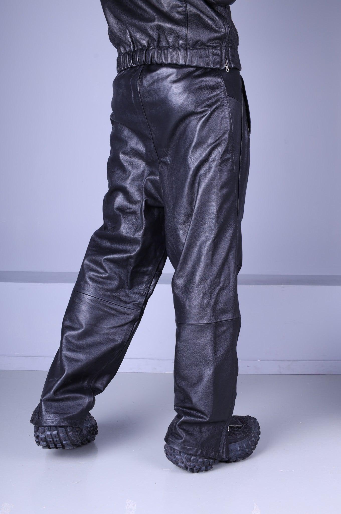 Xtreme Leather Pants - Full Black at MR. Riegillio