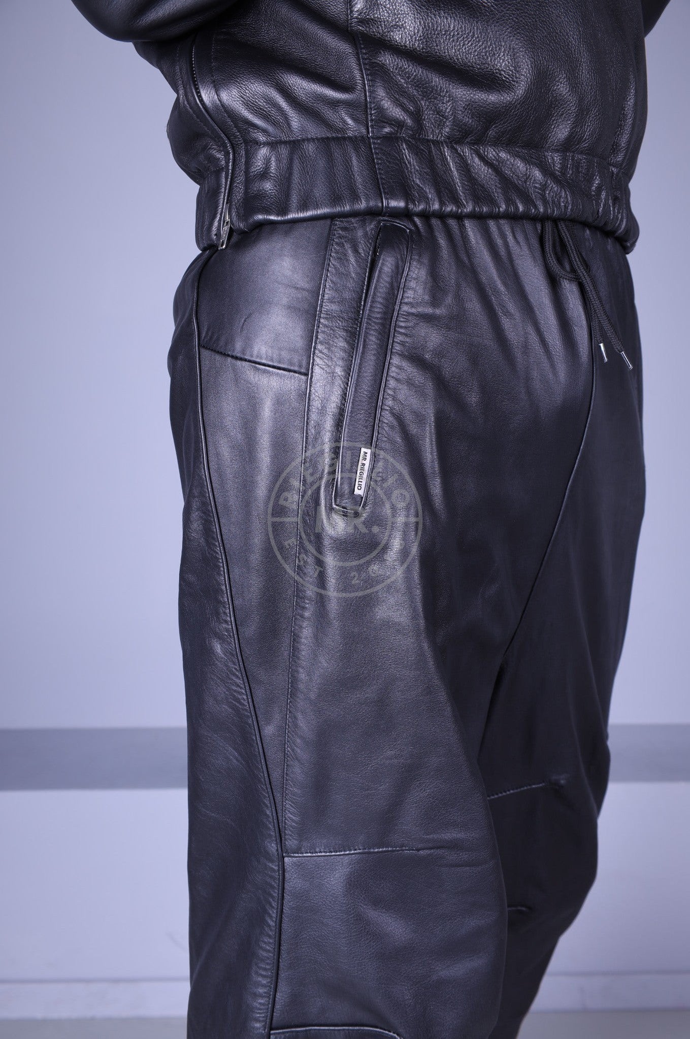 "Xtreme" Leather Pants - Full Black at MR. Riegillio