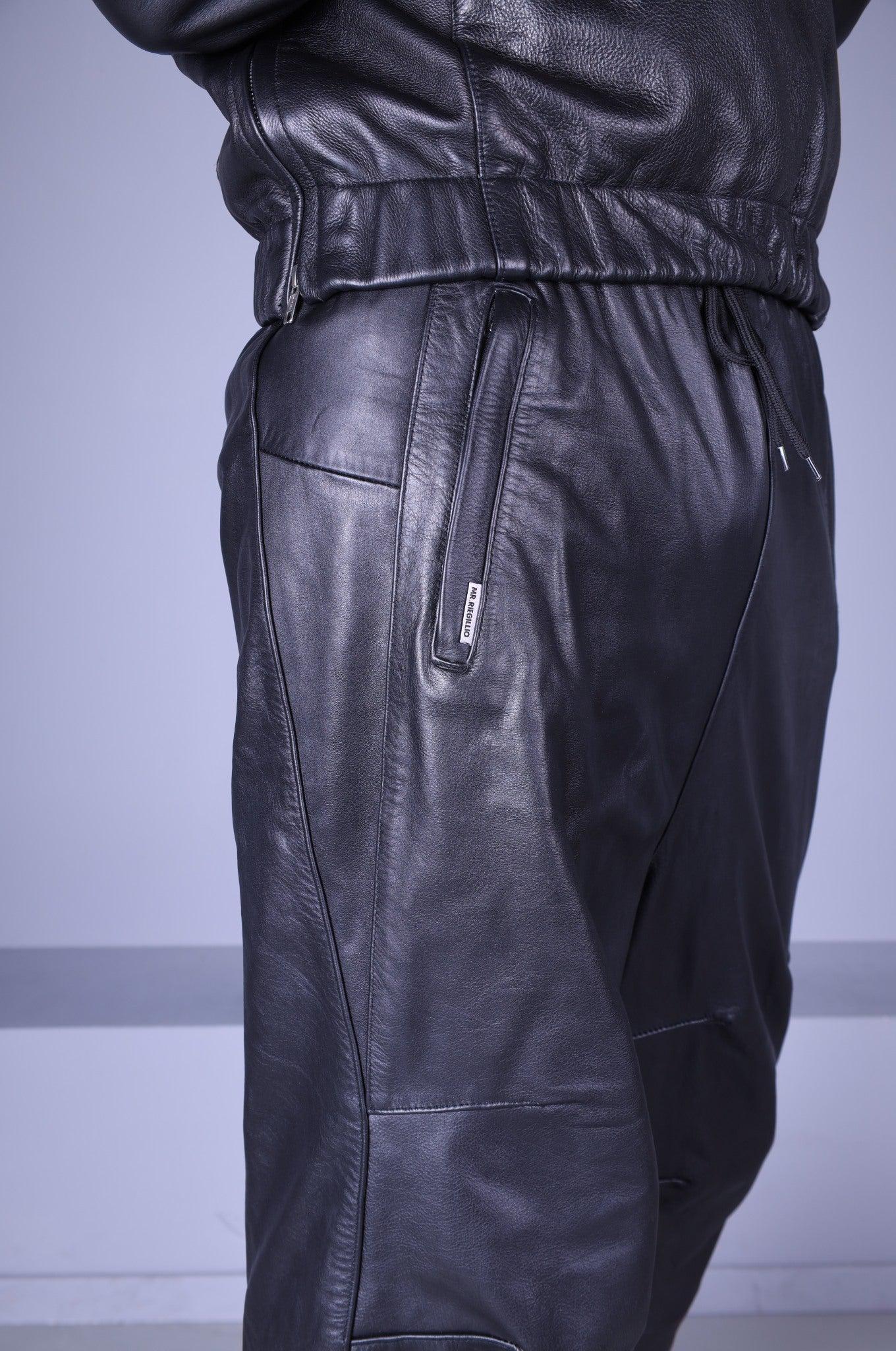Xtreme Leather Pants - Full Black at MR. Riegillio