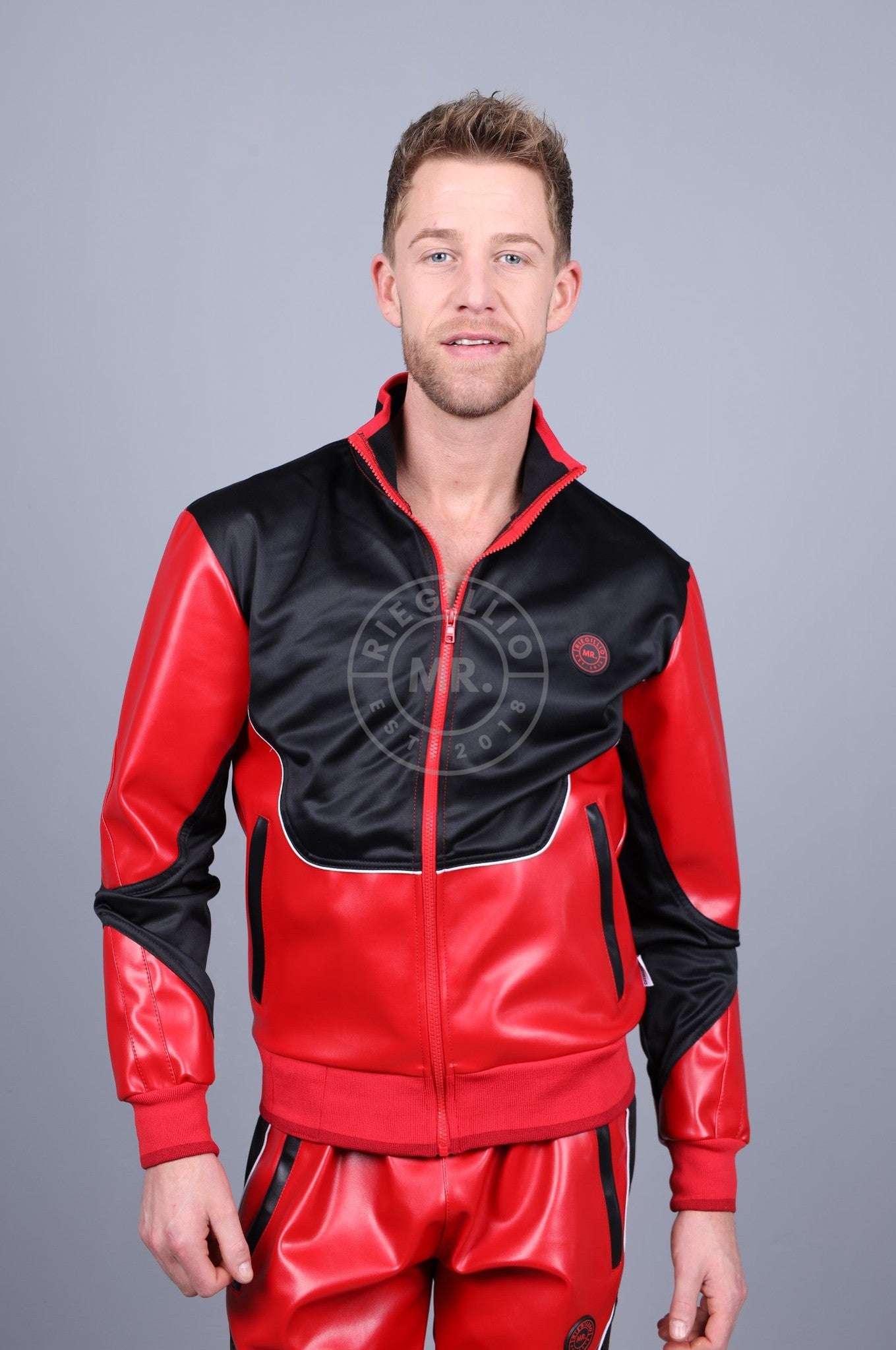 MR. 24 Tracksuit Jacket - Red-at MR. Riegillio