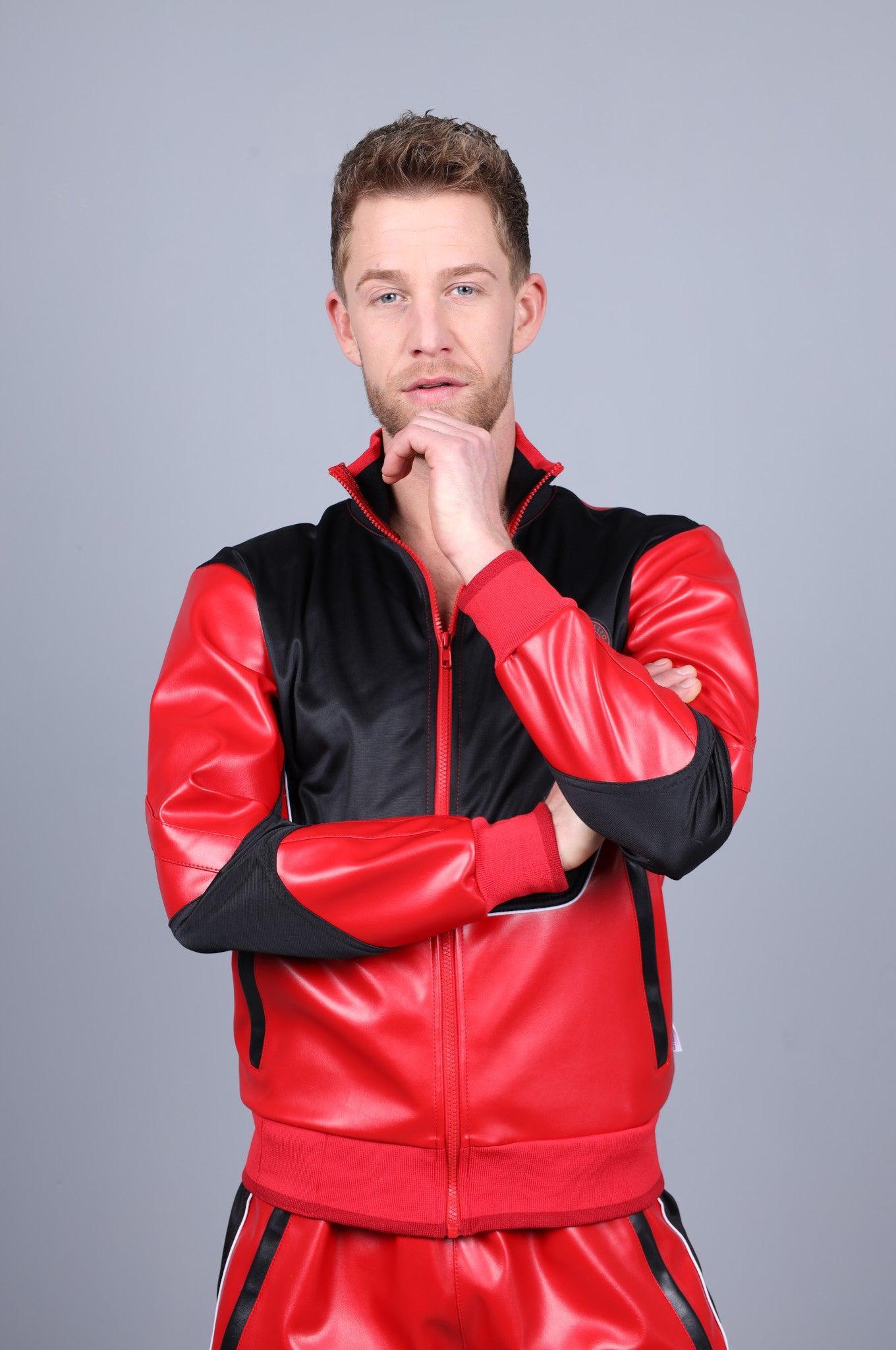 MR. 24 Tracksuit Jacket - Red at MR. Riegillio