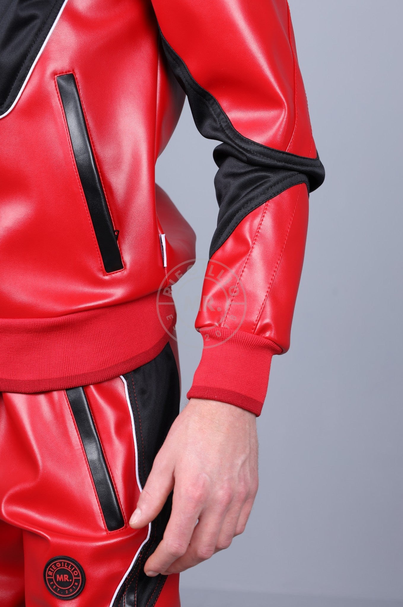 MR. 24 Tracksuit Jacket - Red at MR. Riegillio