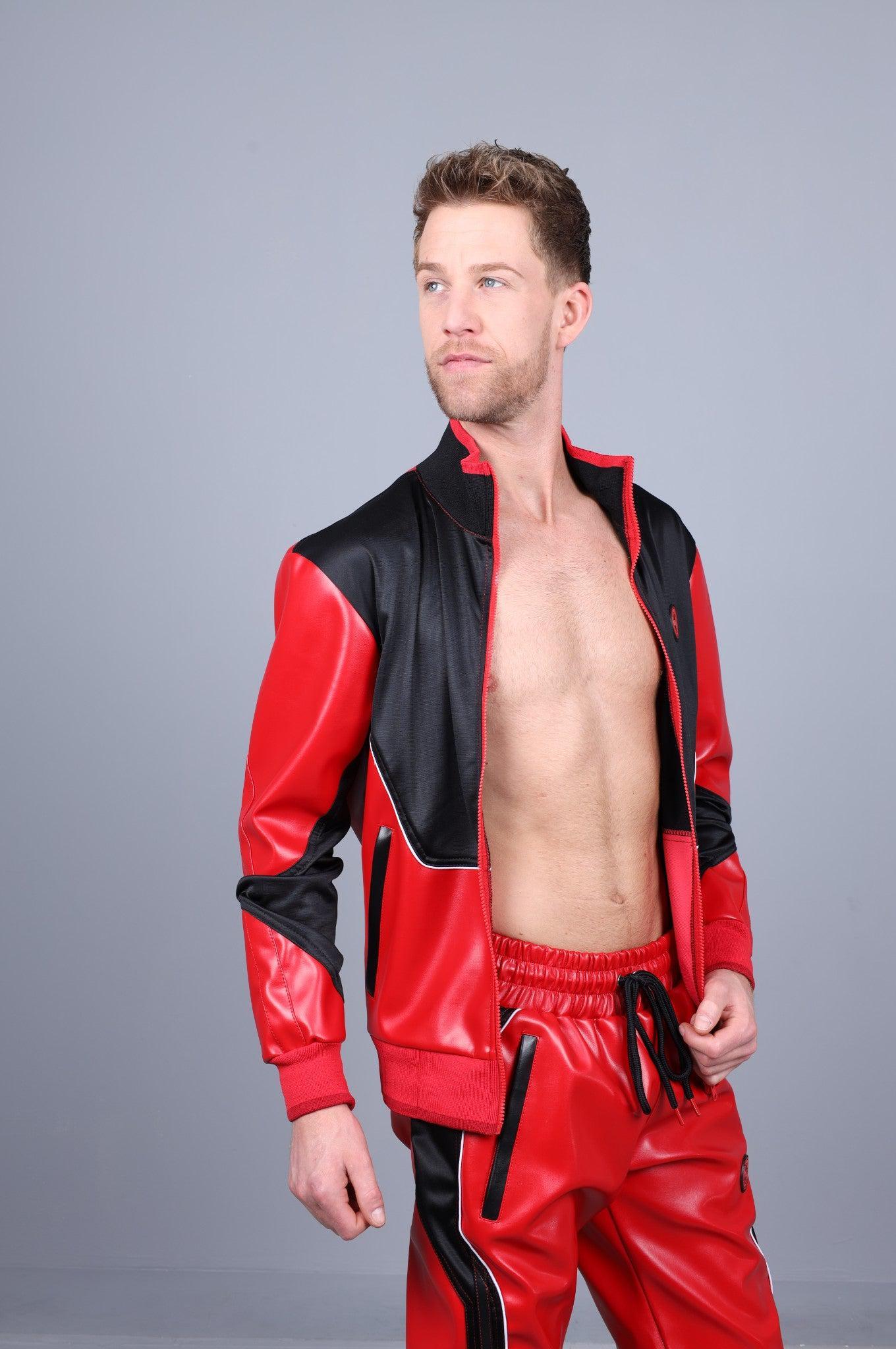MR. 24 Tracksuit Jacket - Red at MR. Riegillio