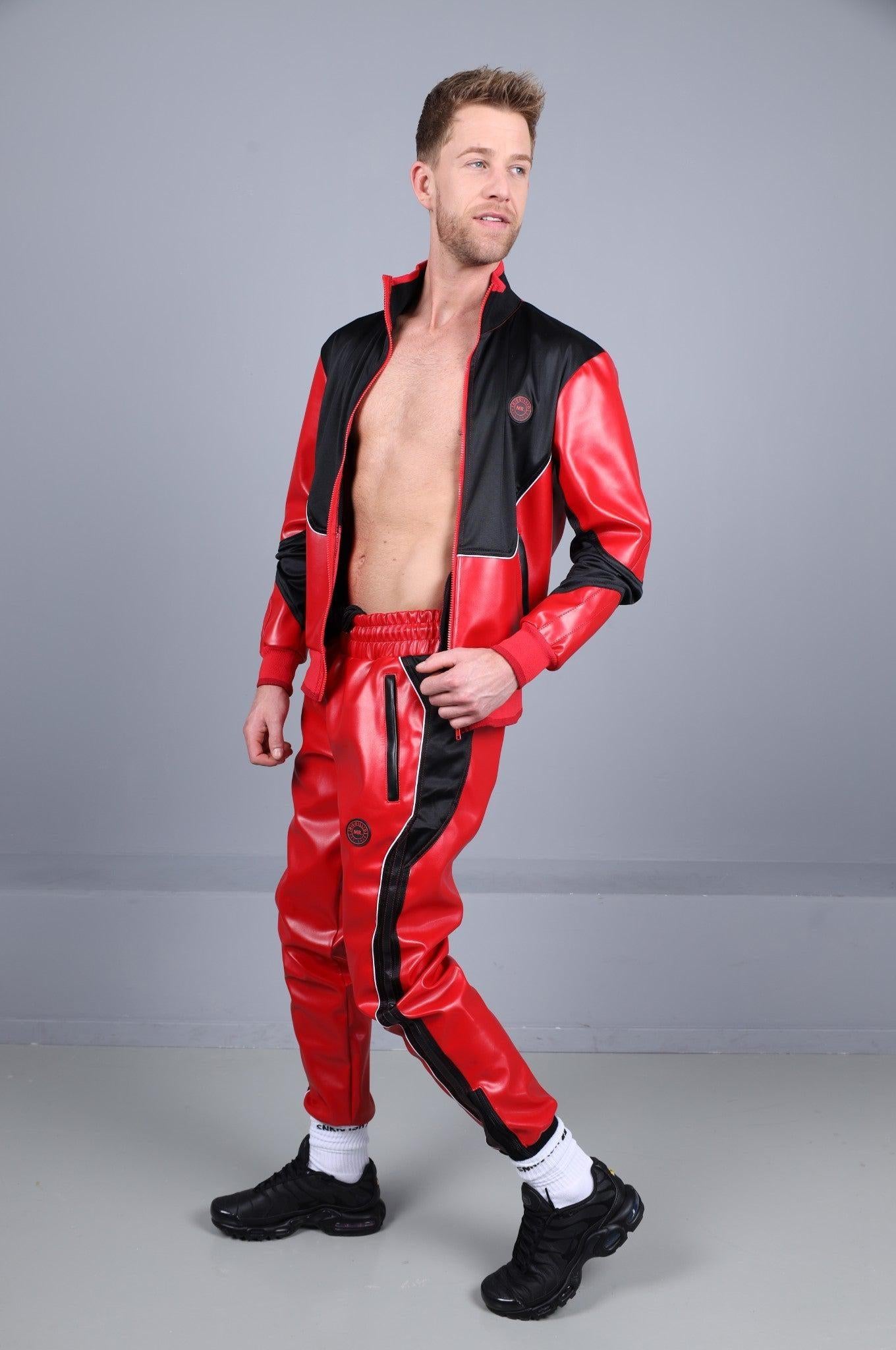MR. 24 Tracksuit Pants - Red at MR. Riegillio