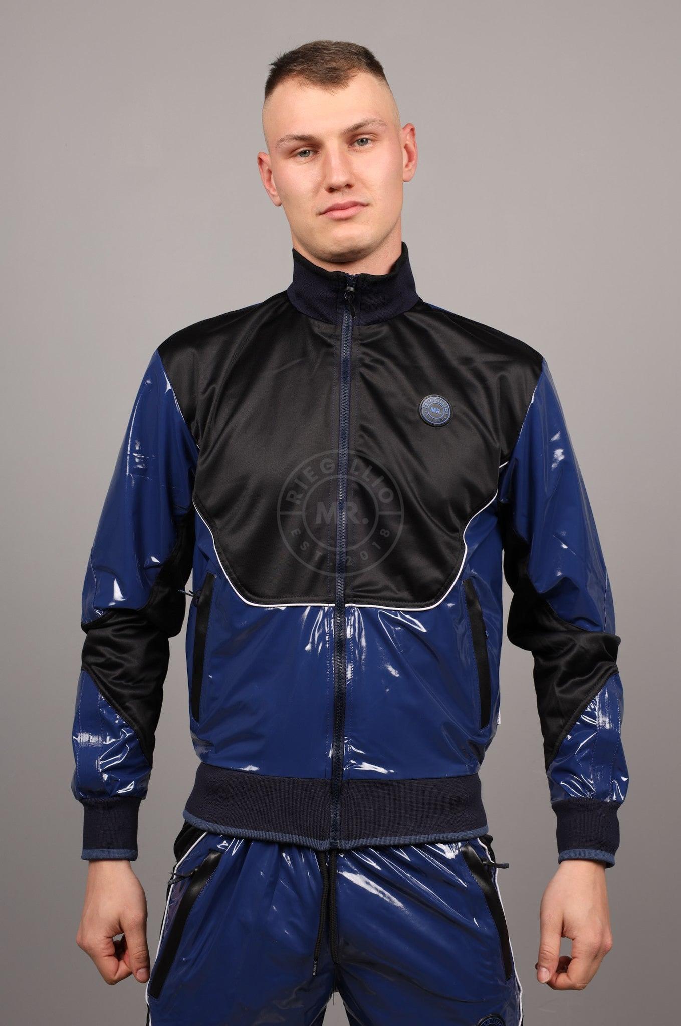 PVC 24 Tracksuit Jacket - Blue at MR. Riegillio