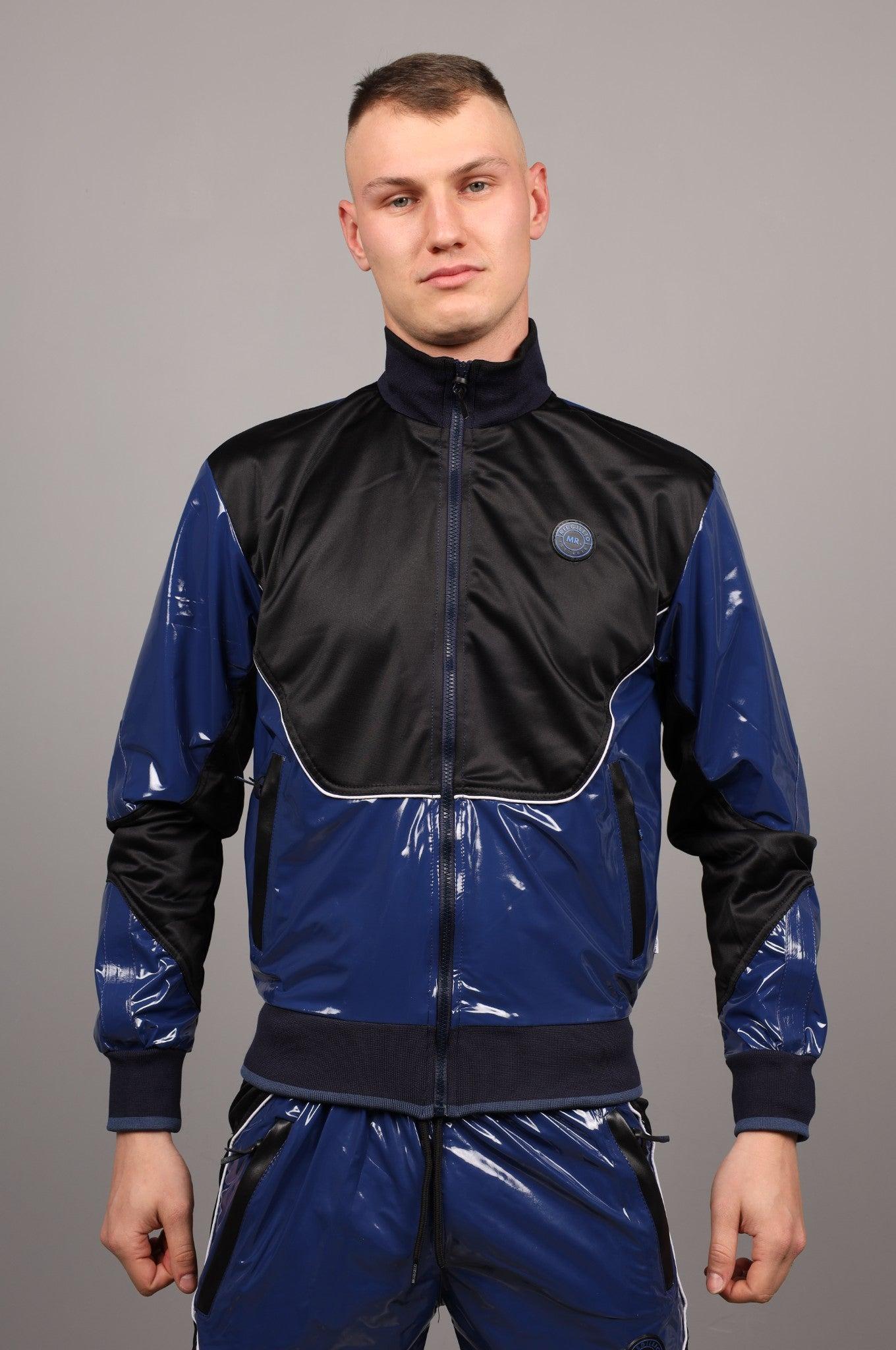 PVC 24 Tracksuit Jacket - Blue at MR. Riegillio