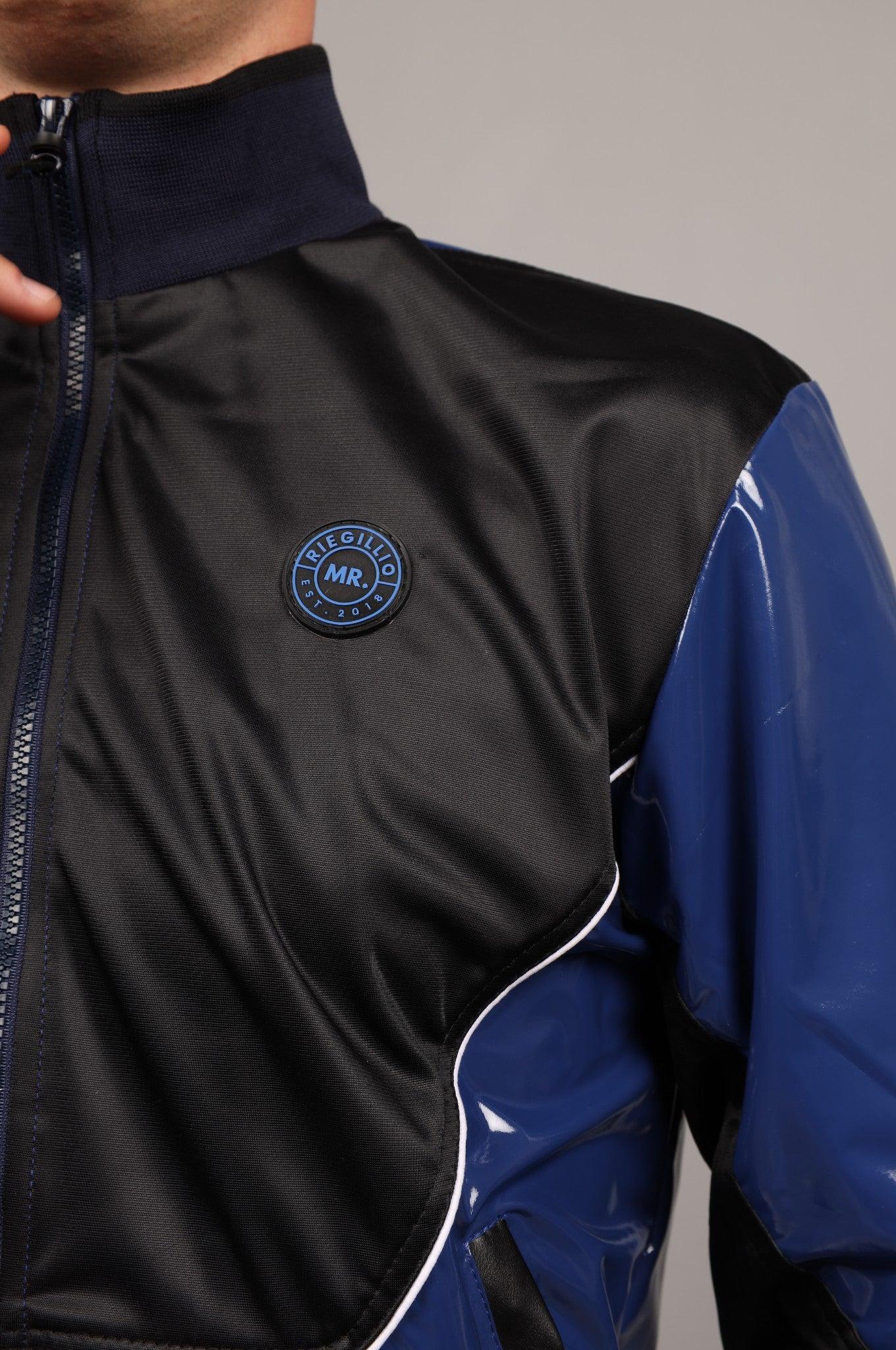 PVC 24 Tracksuit Jacket - Blue at MR. Riegillio