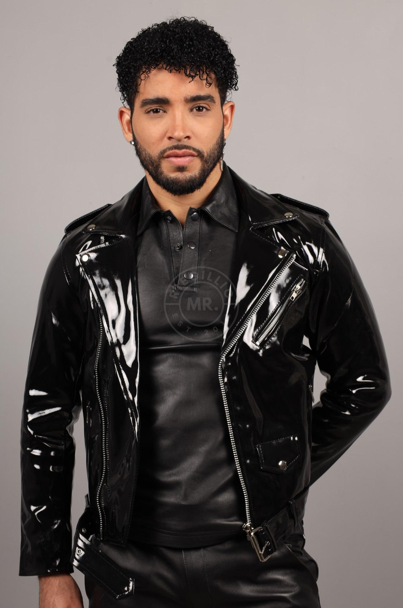 Black PVC Brando Jacket at MR. Riegillio