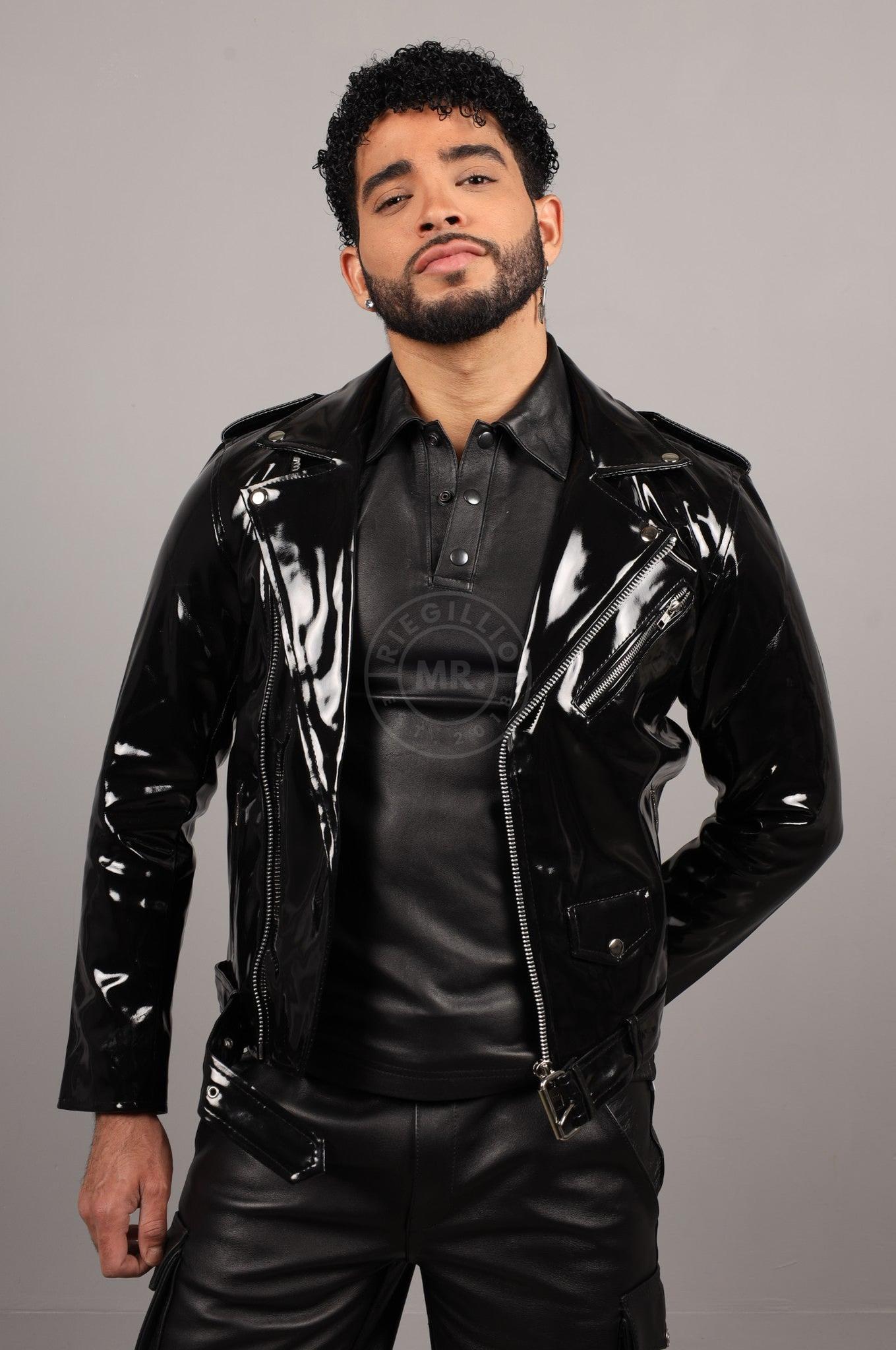 Black PVC Brando Jacket at MR. Riegillio