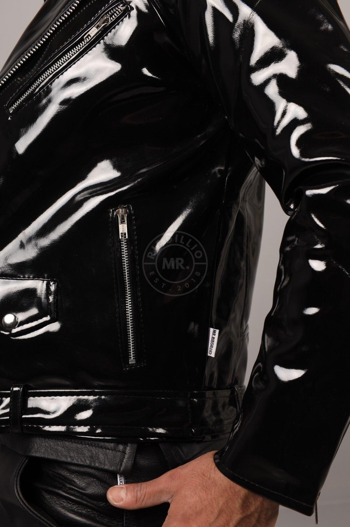 Black PVC Brando Jacket at MR. Riegillio