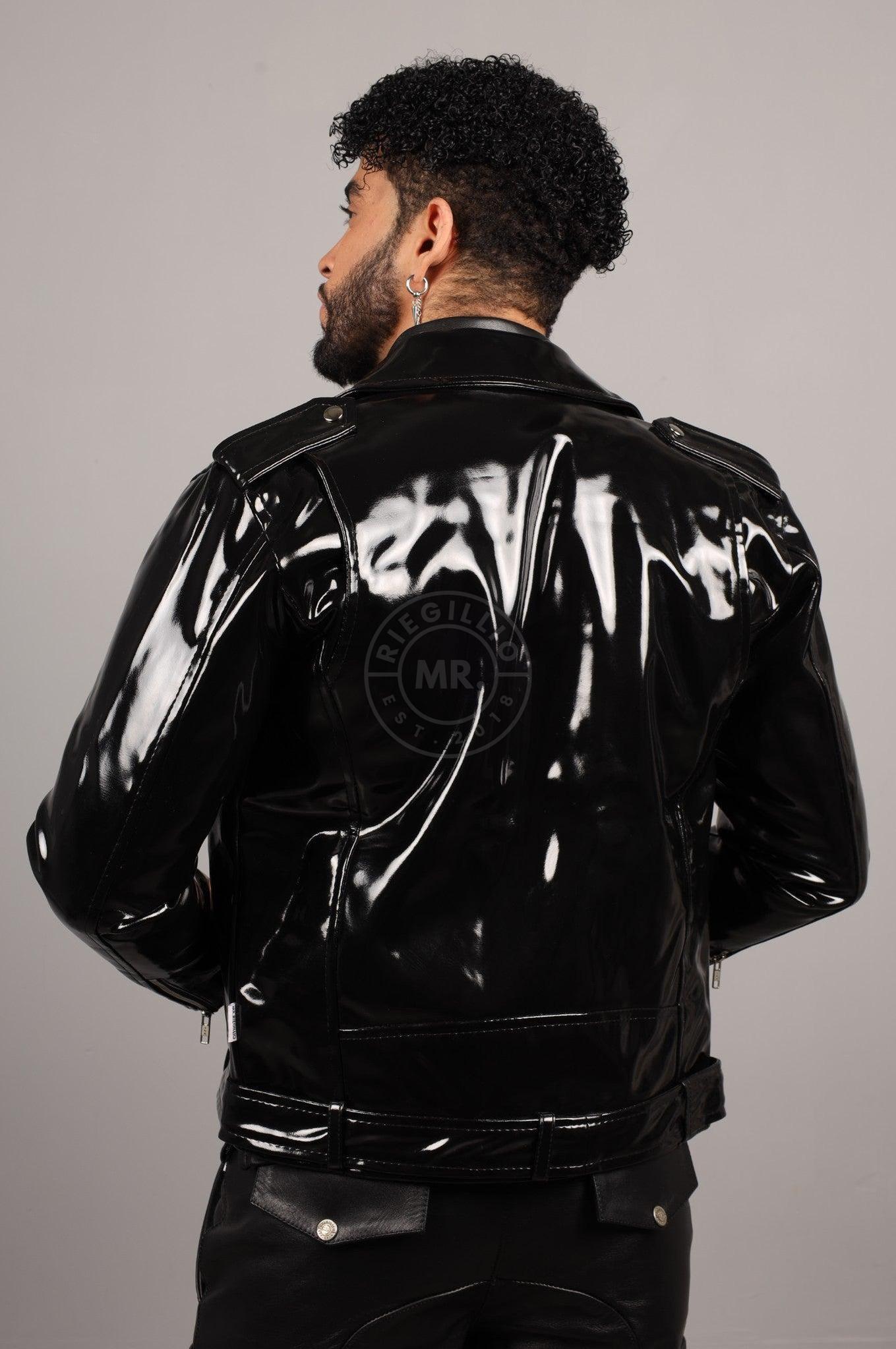 Black PVC Brando Jacket at MR. Riegillio