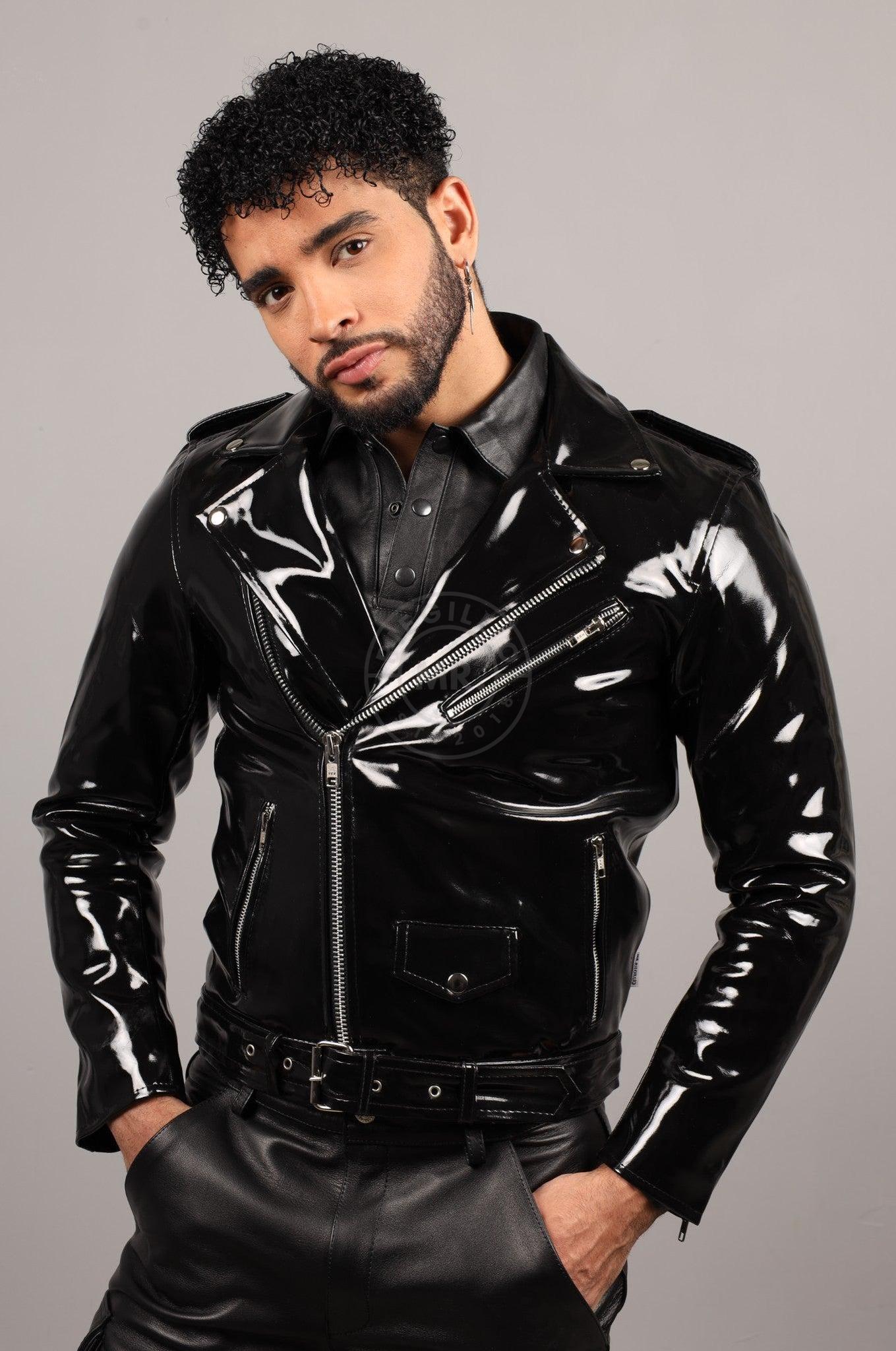 Black PVC Brando Jacket at MR. Riegillio