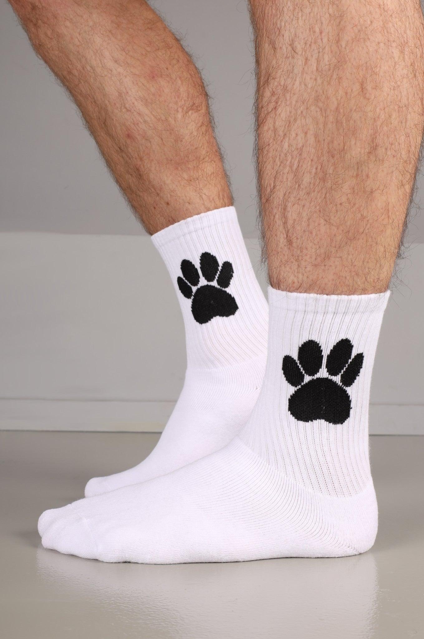 SNKRFTSH PUPPY PAW SOCKS - WHITE at MR. Riegillio