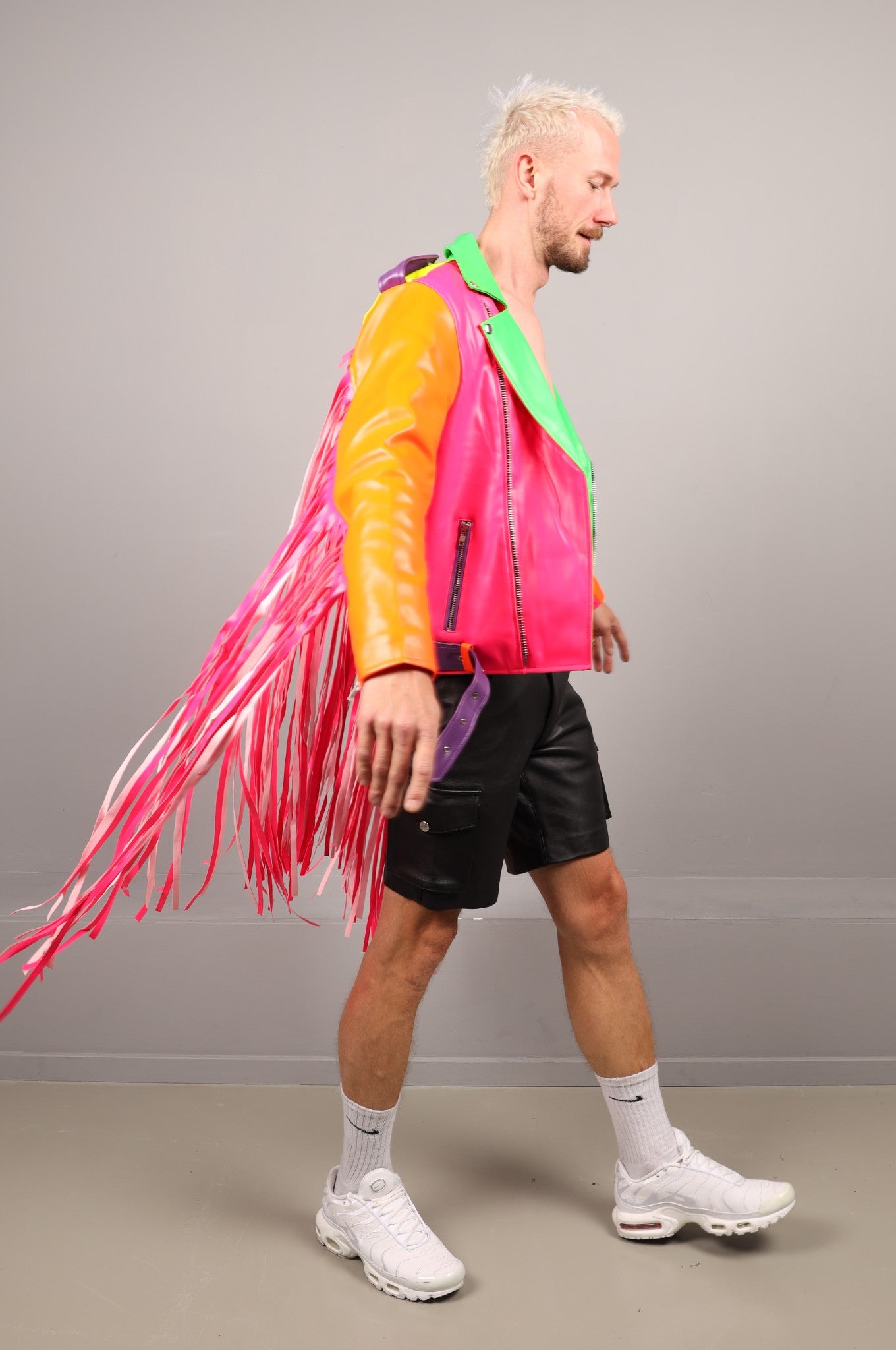 MR. Fringe Biker Jacket - Multi