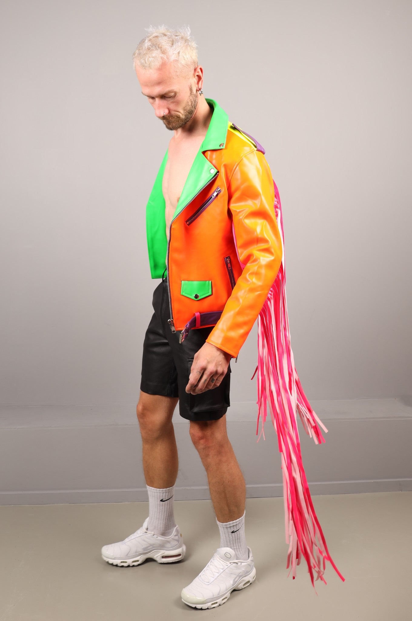 MR. Fringe Biker Jacket - Multi