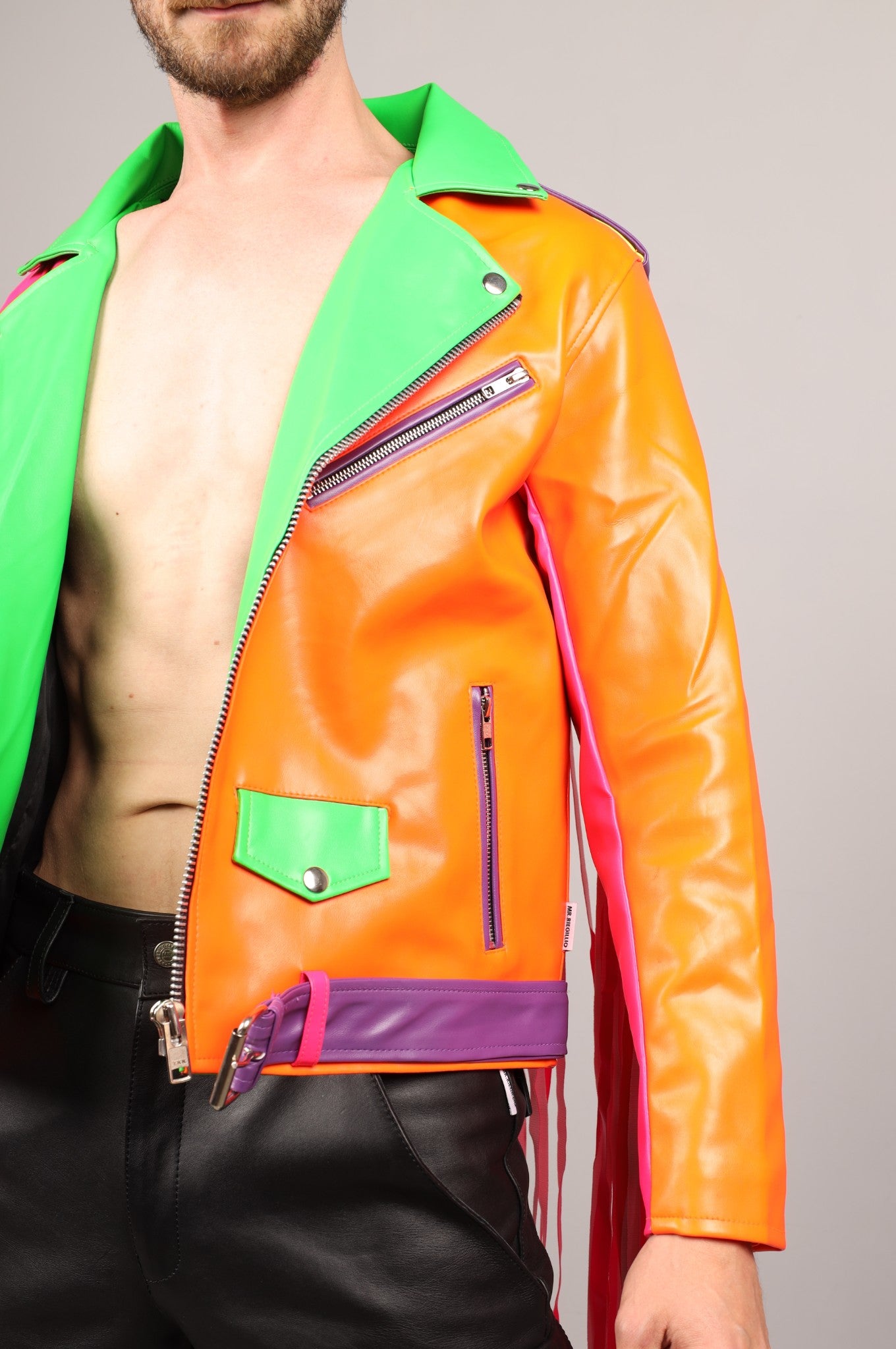 MR. Fringe Biker Jacket - Multi