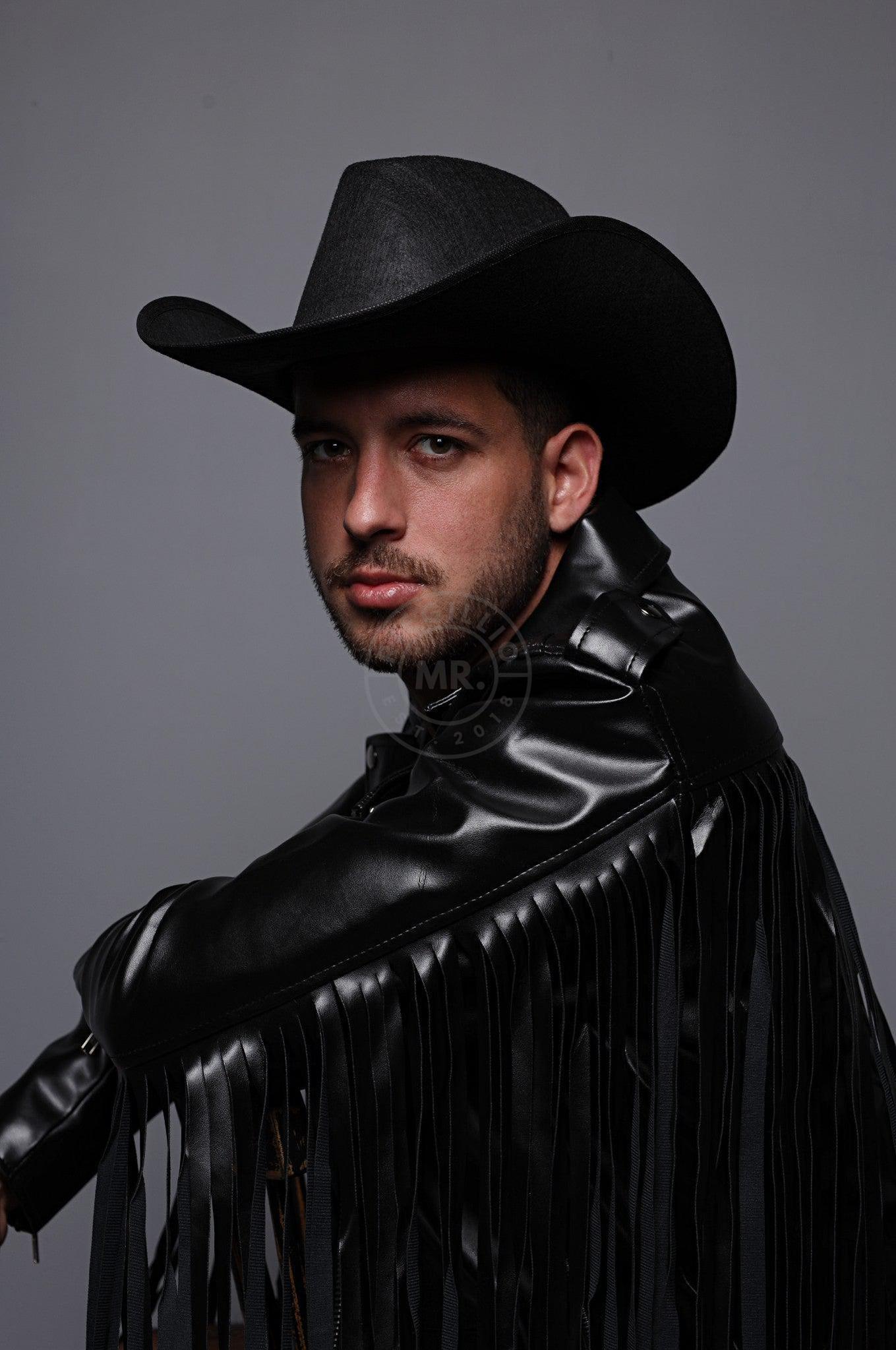 MR. Fringe Biker Jacket - Black at MR. Riegillio