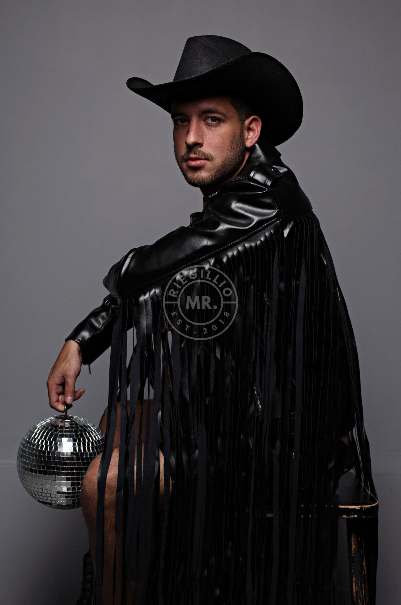 MR. Fringe Biker Jacket - Black at MR. Riegillio