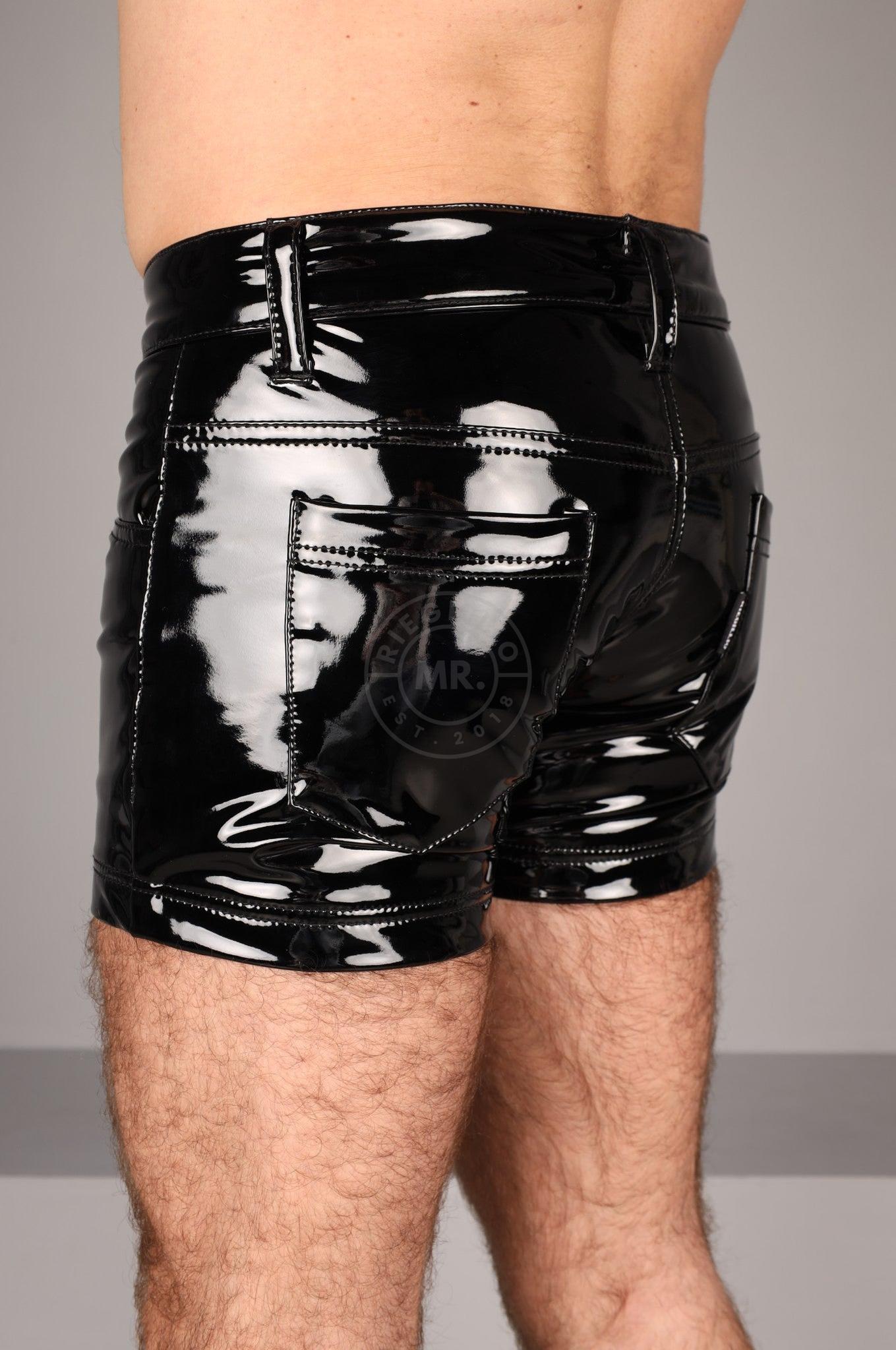PVC 5 Pocket Mini Short - Black at MR. Riegillio