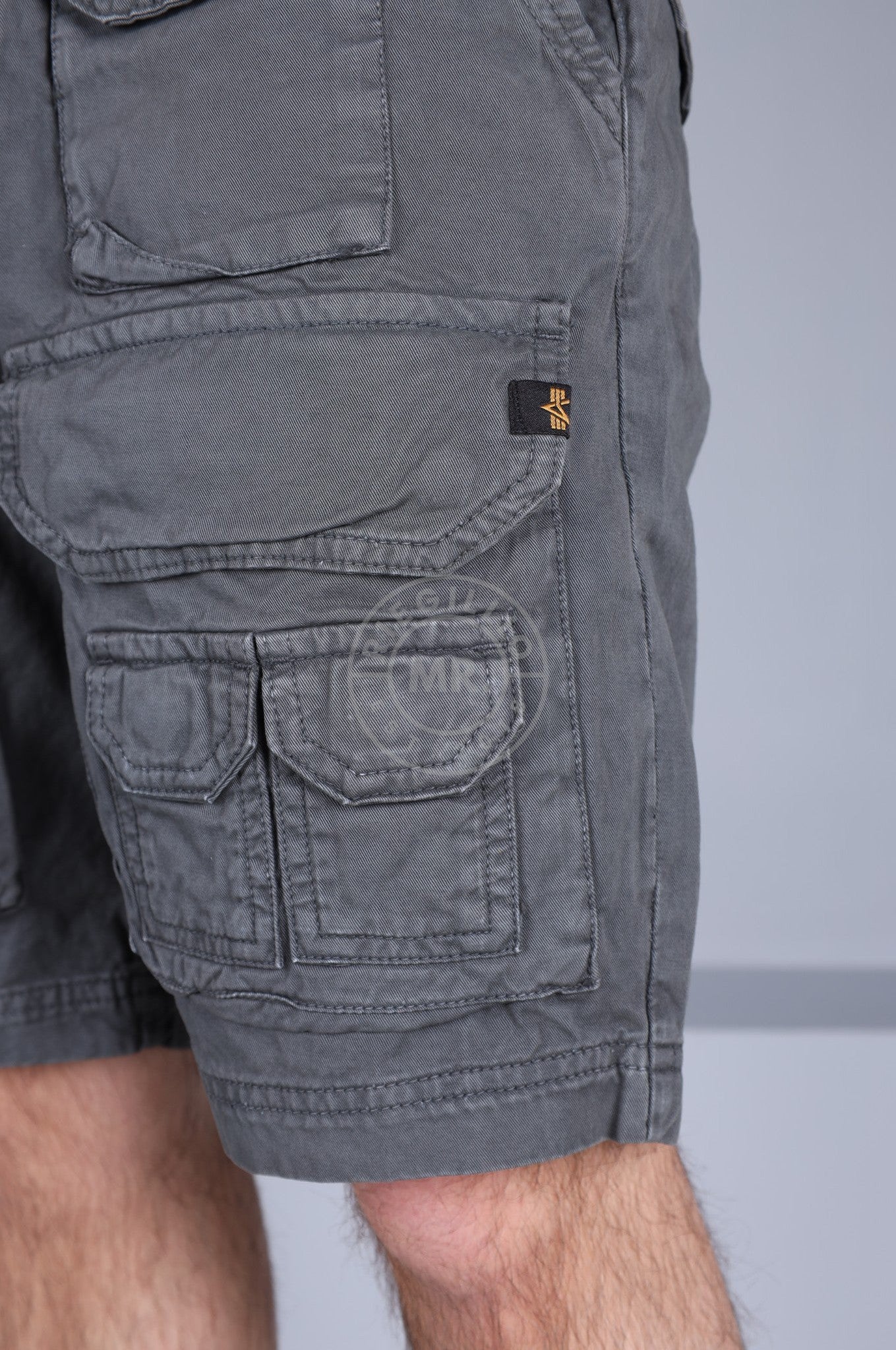 Alpha Industries Battle Short - Vintage Grey-at MR. Riegillio