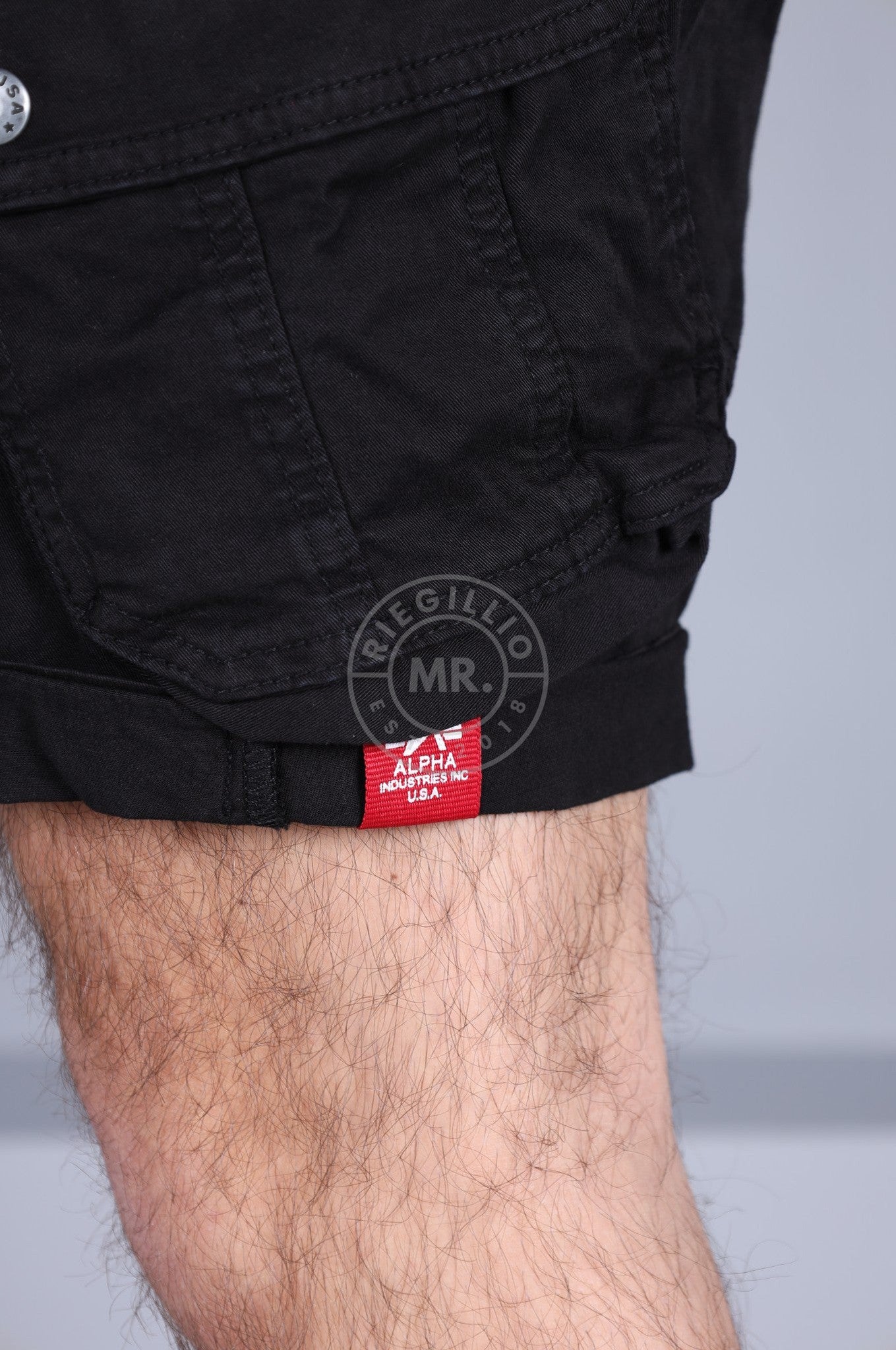 Alpha Industries Combat Short - Black-at MR. Riegillio