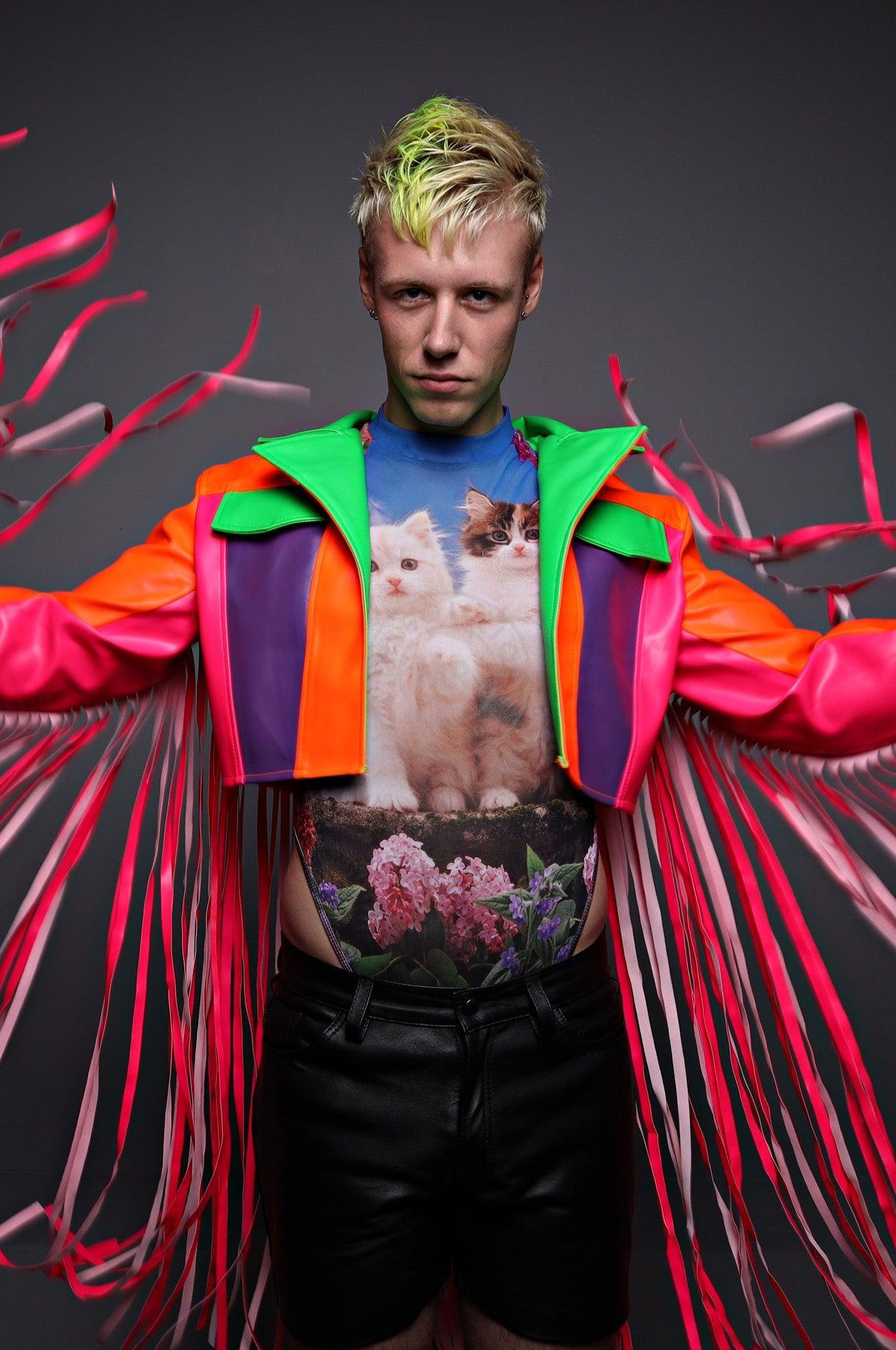 MR. Cropped Fringe Jacket - PROUD at MR. Riegillio