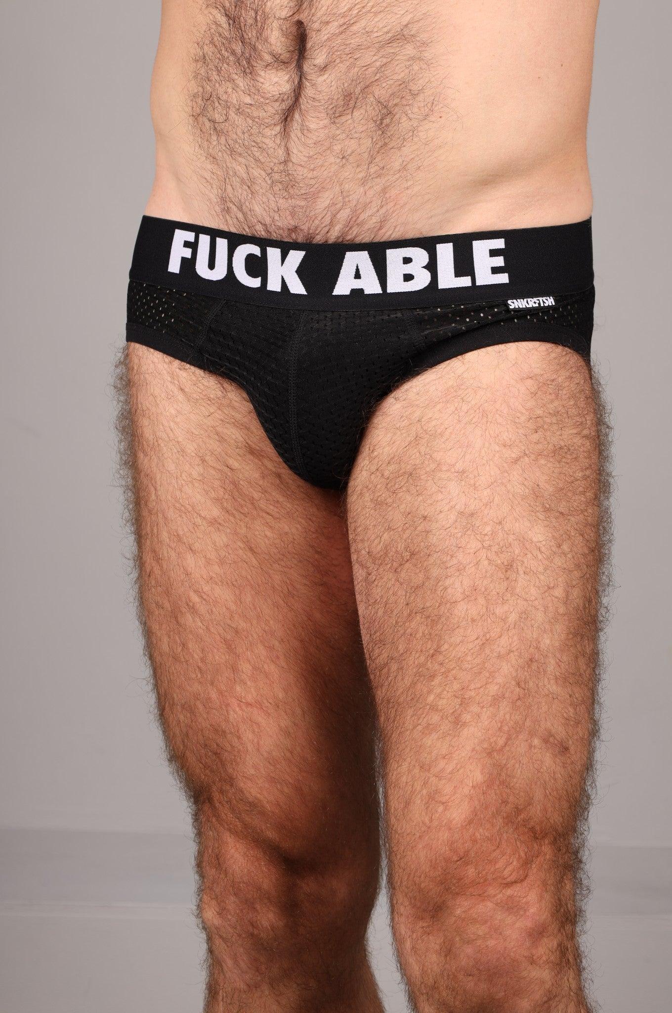 SNKRFTSH Mesh Jock FUCKABLE - Black at MR. Riegillio