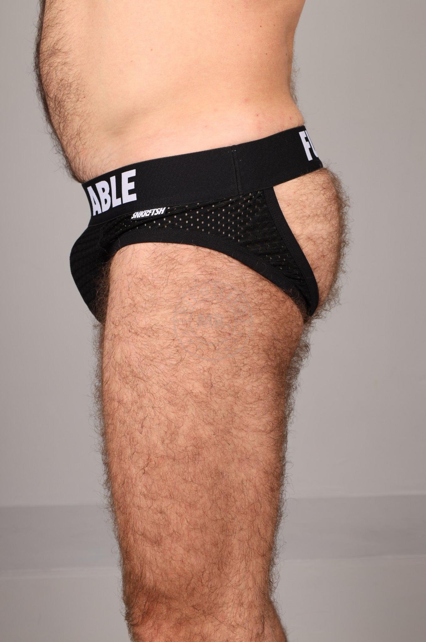 SNKRFTSH Mesh Jock FUCKABLE - Black at MR. Riegillio