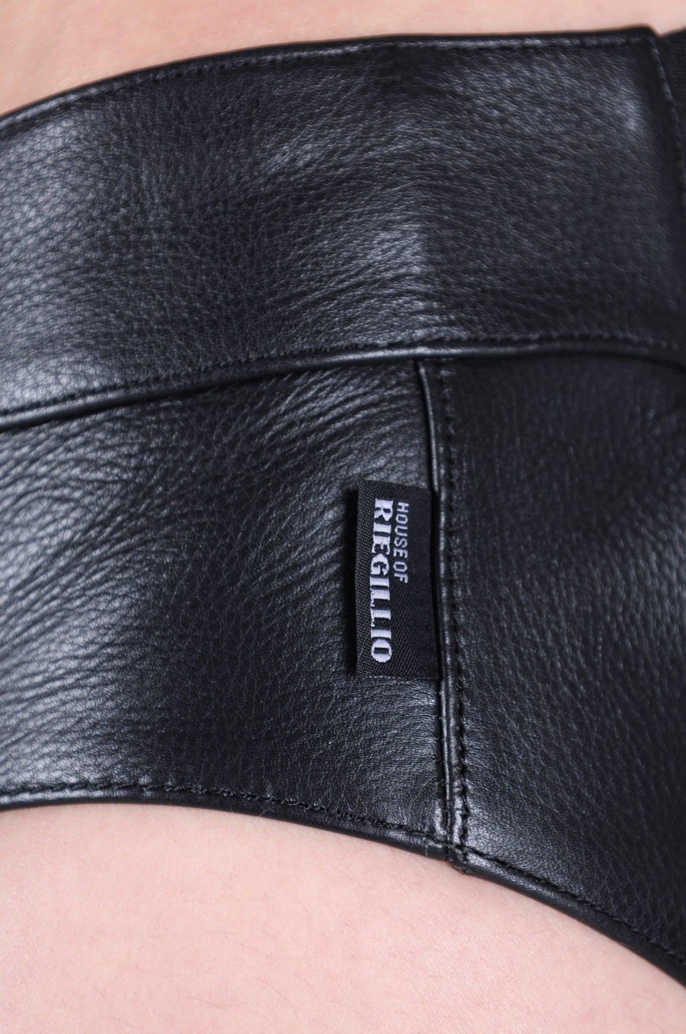 Power Leather Jockstrap - Pink Stripe at MR. Riegillio