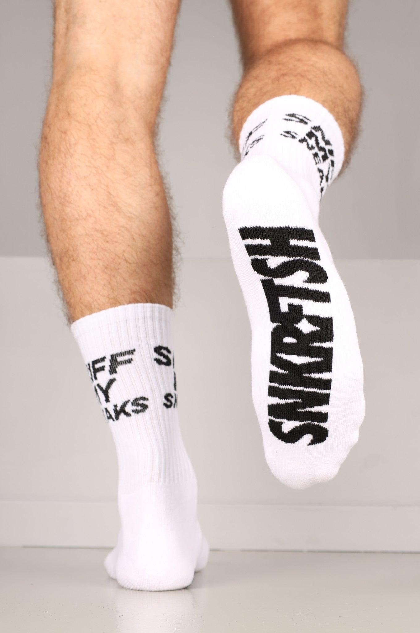 SNKRFTSH SNIFF MY SNEAKS Socks at MR. Riegillio