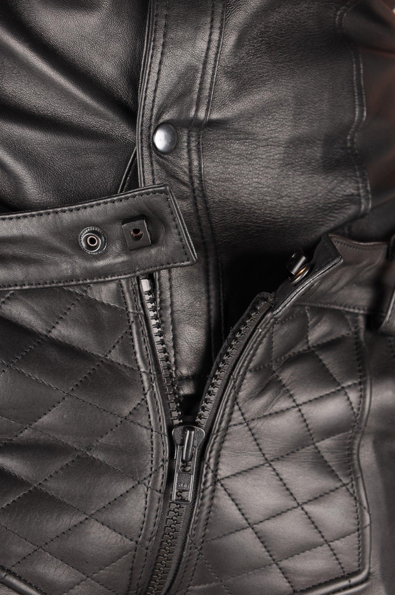 Padded Thru Zip Pants - Black at MR. Riegillio