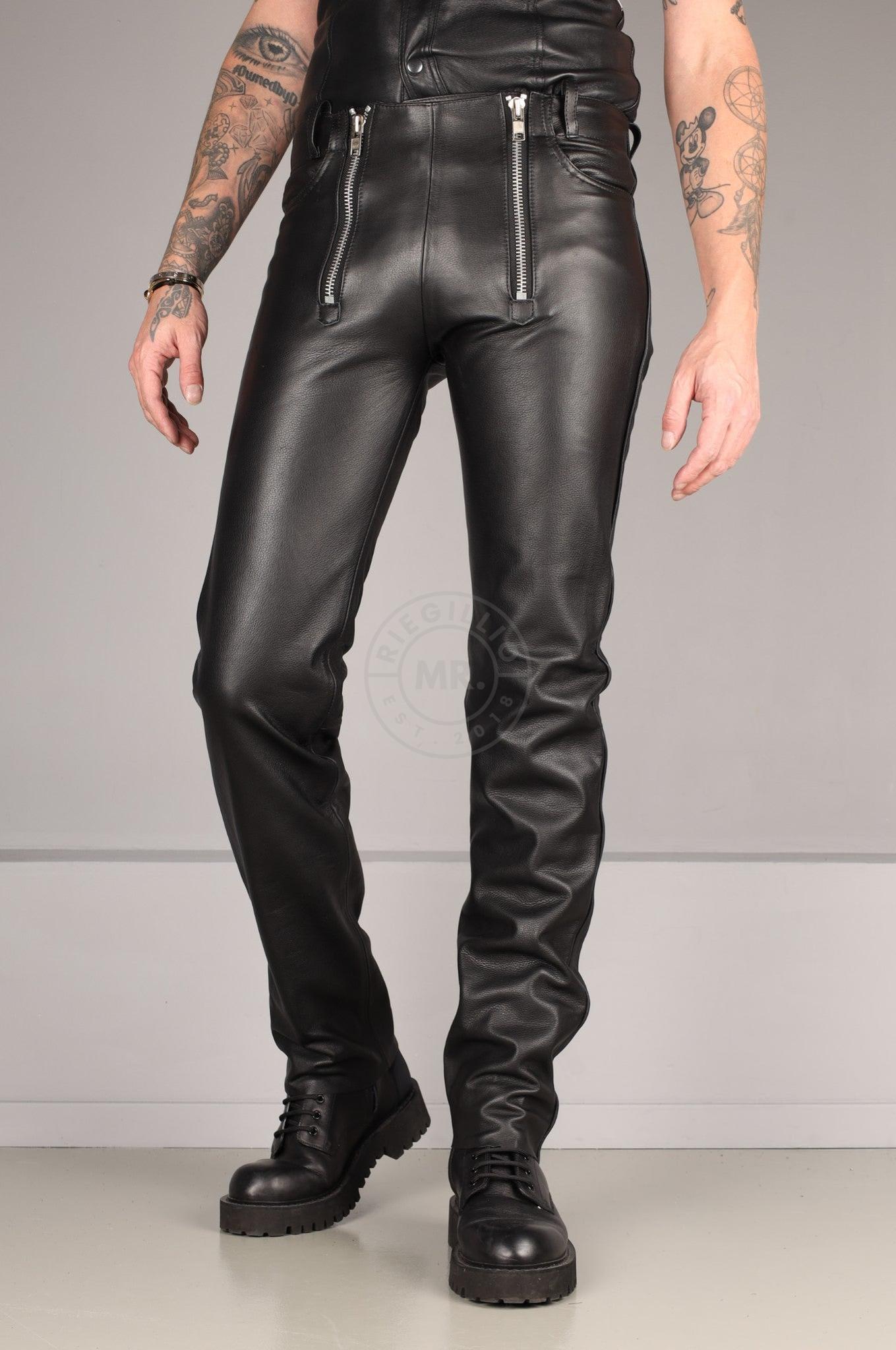 Leather Double Zip Pants at MR. Riegillio