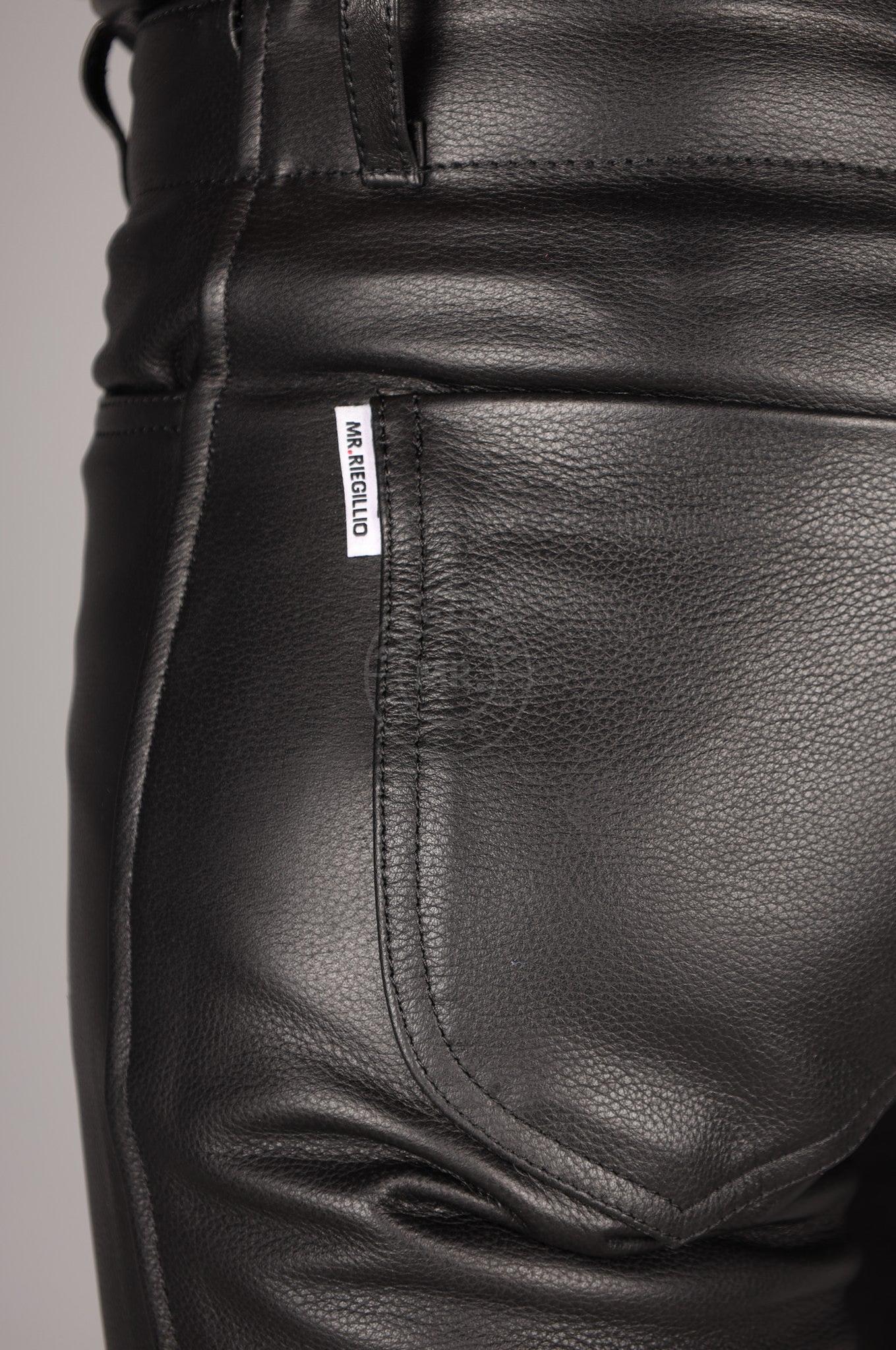Leather Double Zip Pants at MR. Riegillio