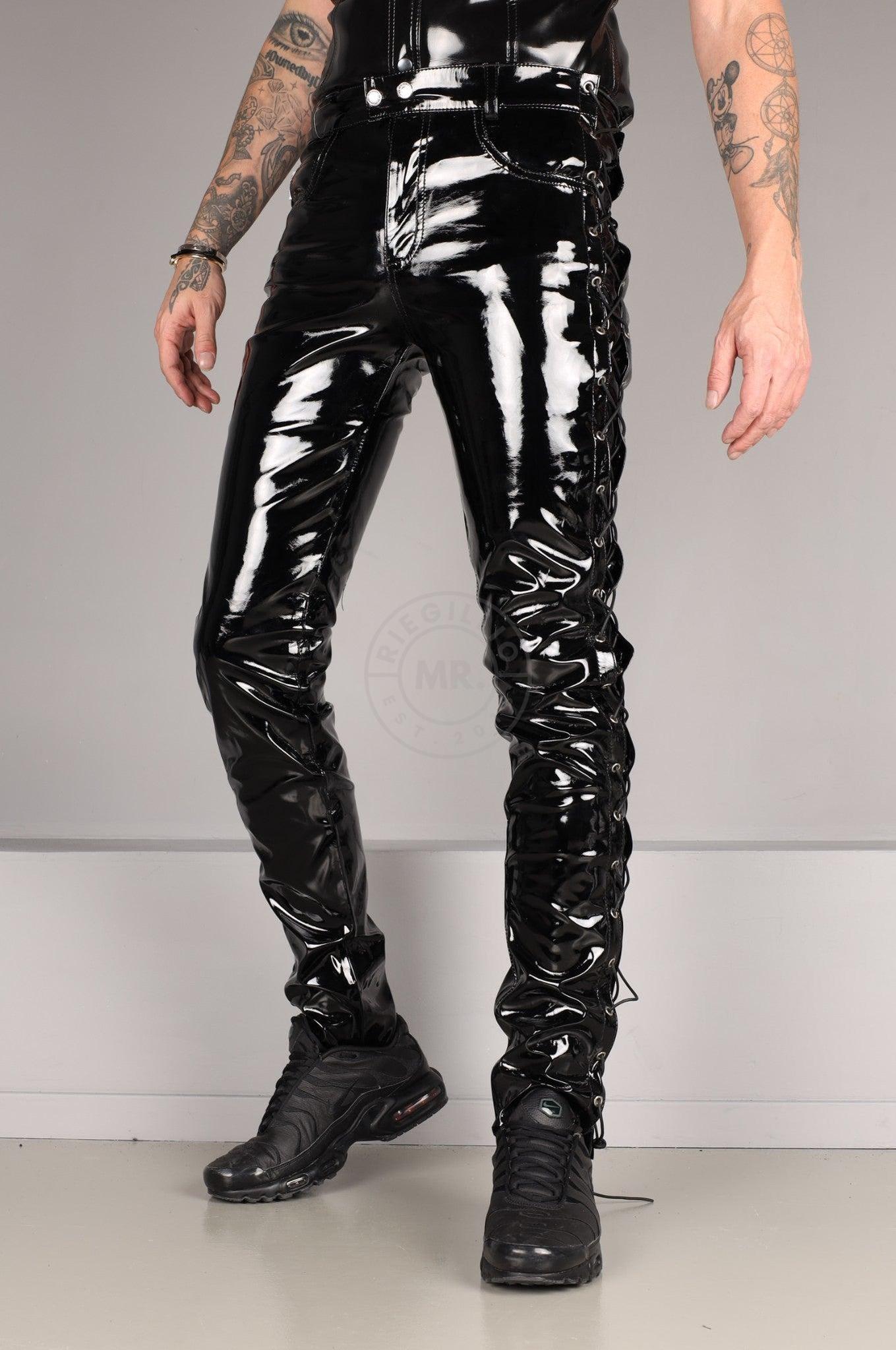PVC Lace Up Pants at MR. Riegillio