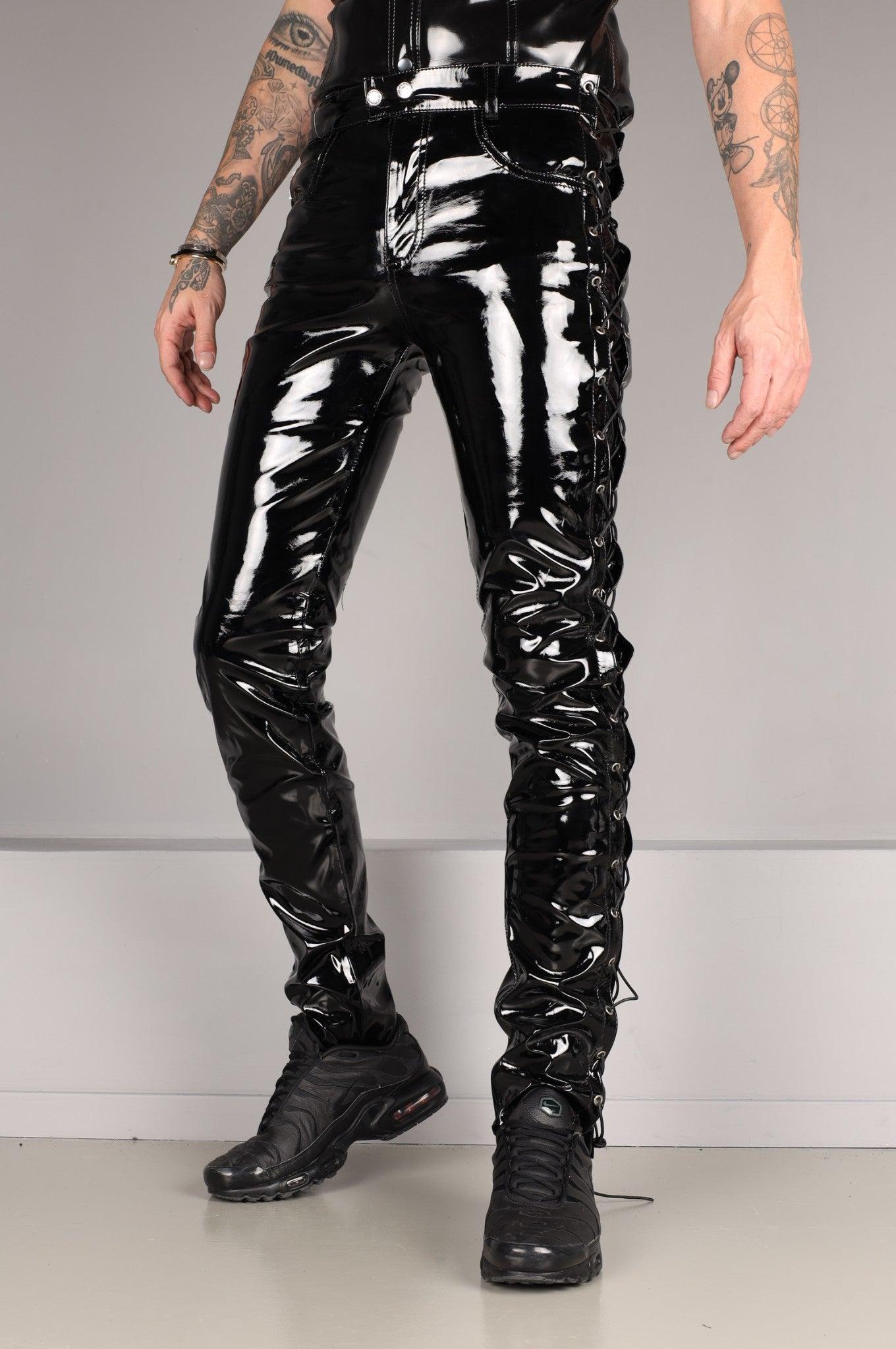 PVC Lace Up Pants at MR. Riegillio