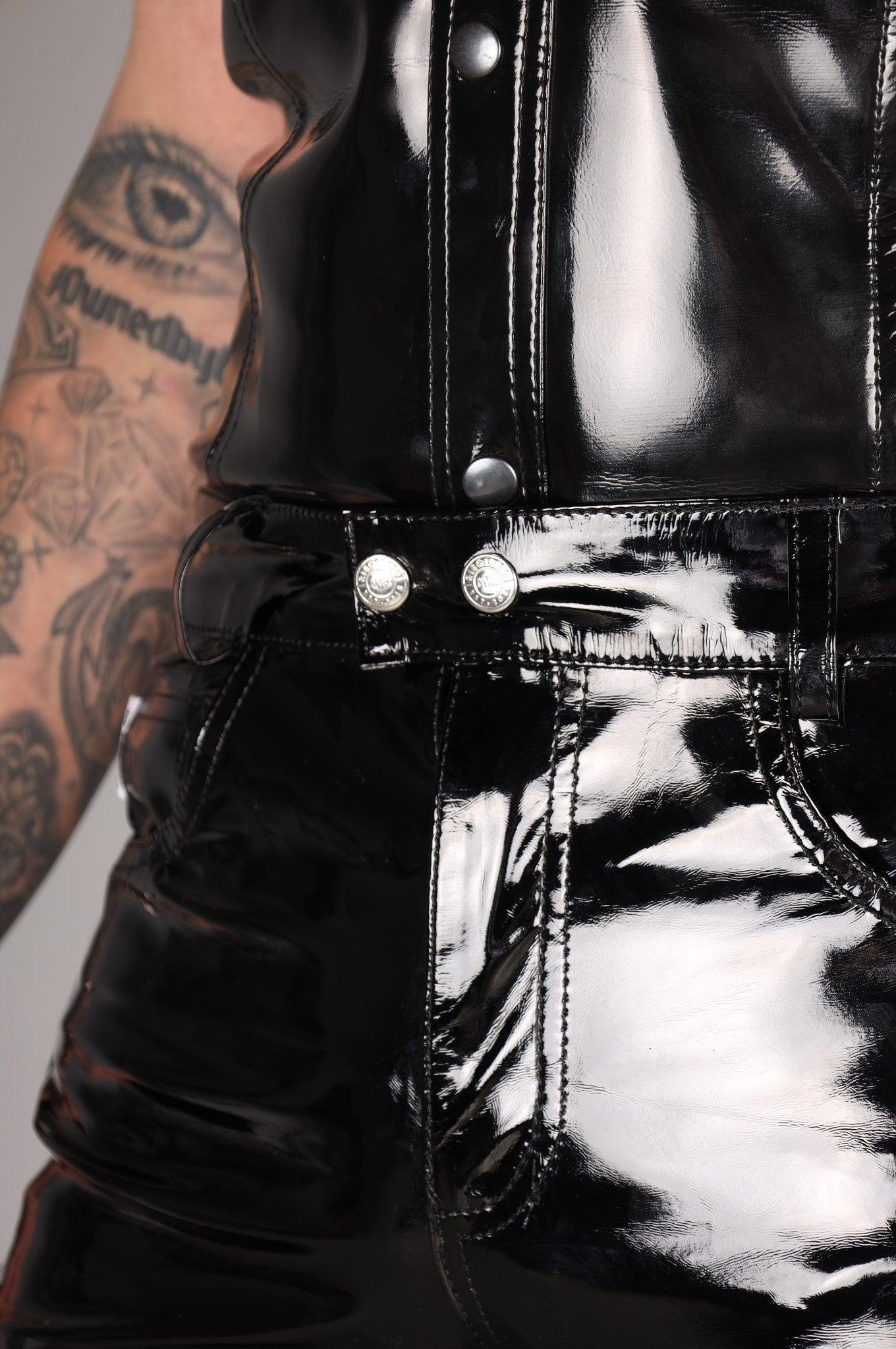 PVC Lace Up Pants at MR. Riegillio
