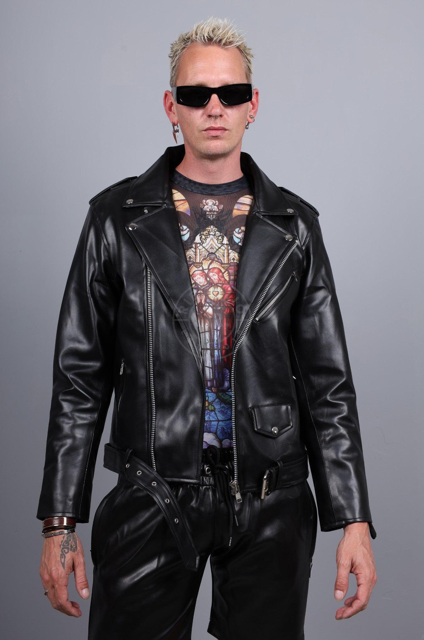 MR. Plain Brando Jacket - Black at MR. Riegillio
