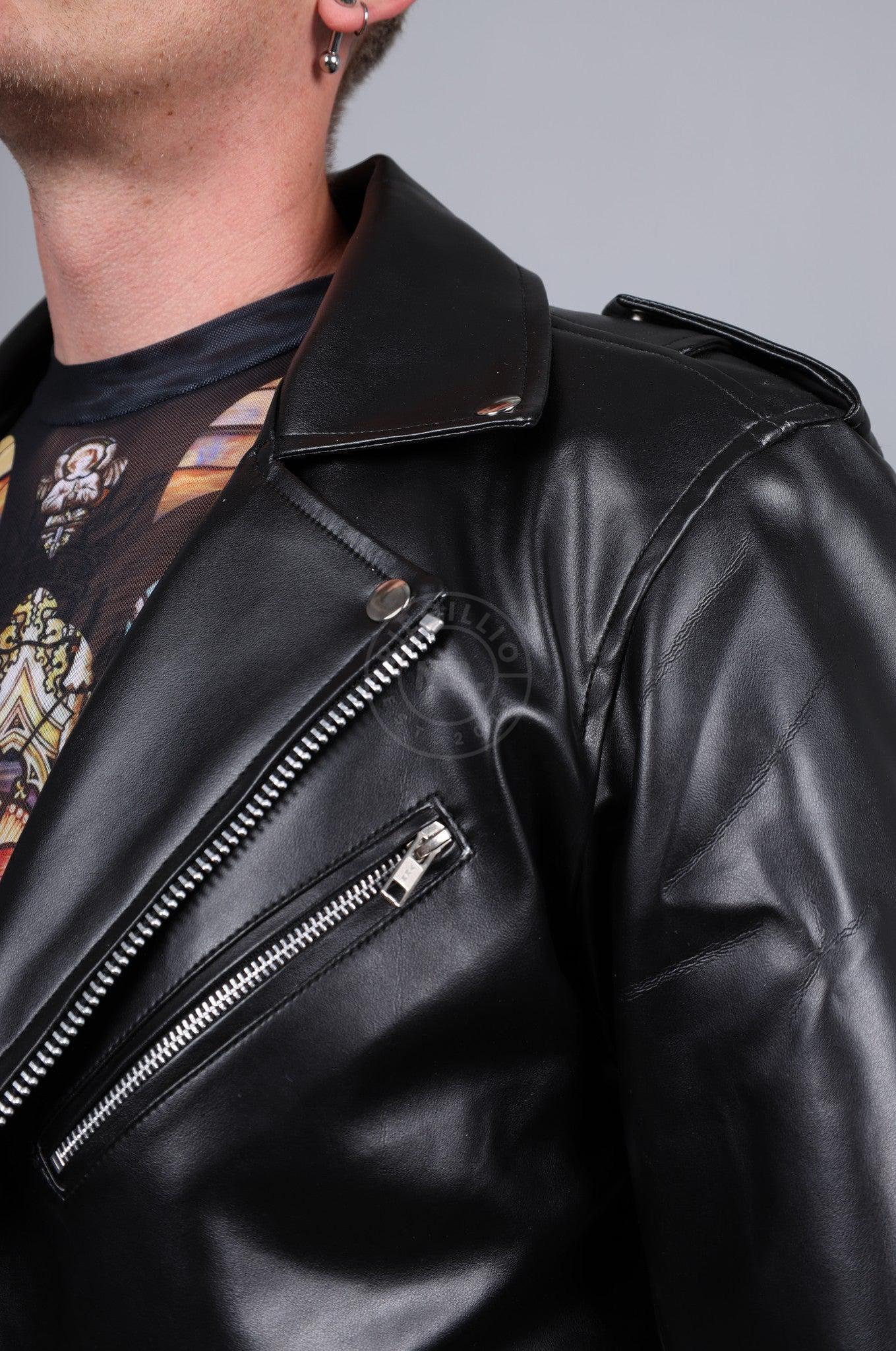 MR. Plain Brando Jacket - Black at MR. Riegillio