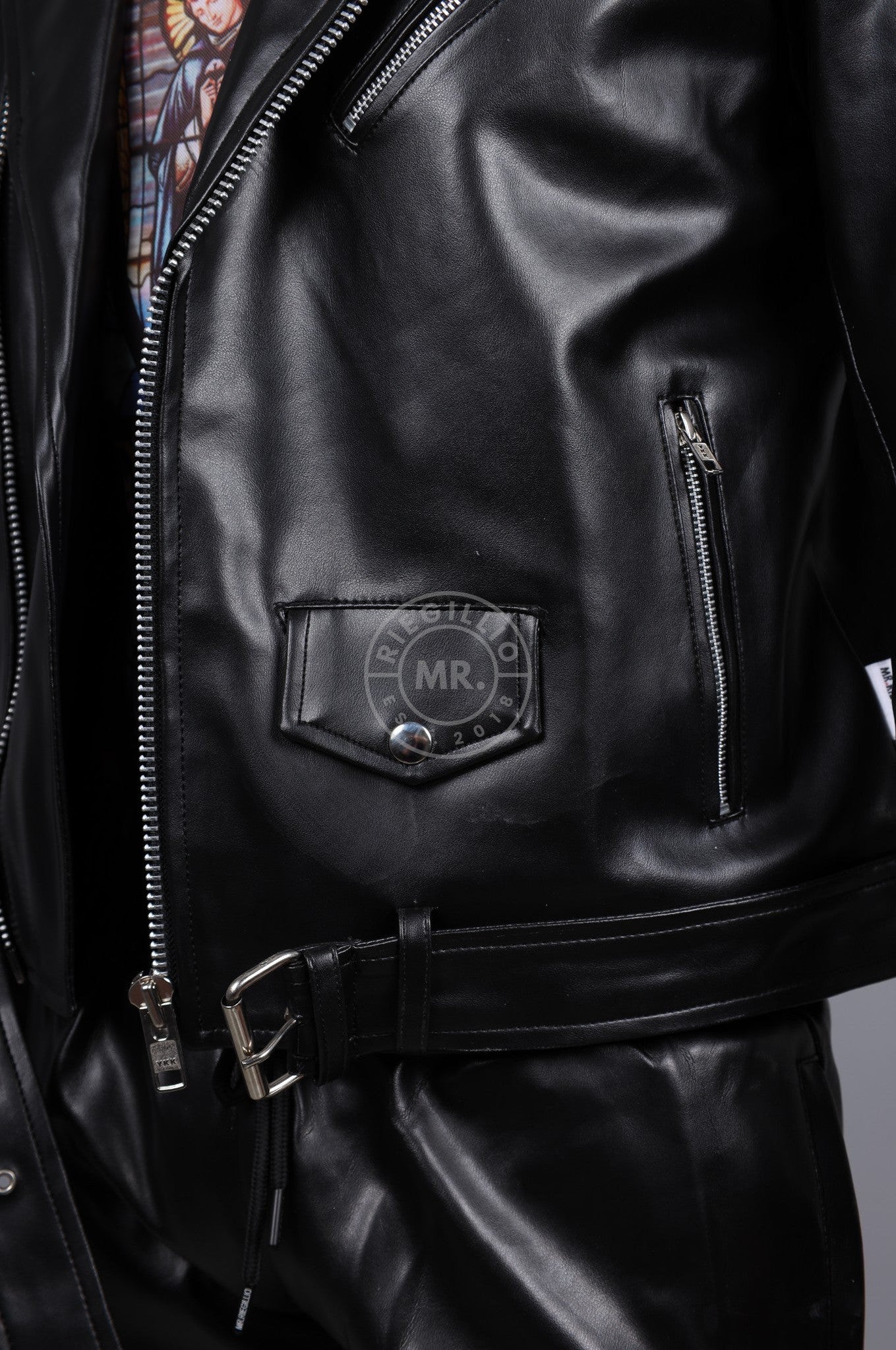 MR. Plain Brando Jacket - Black at MR. Riegillio