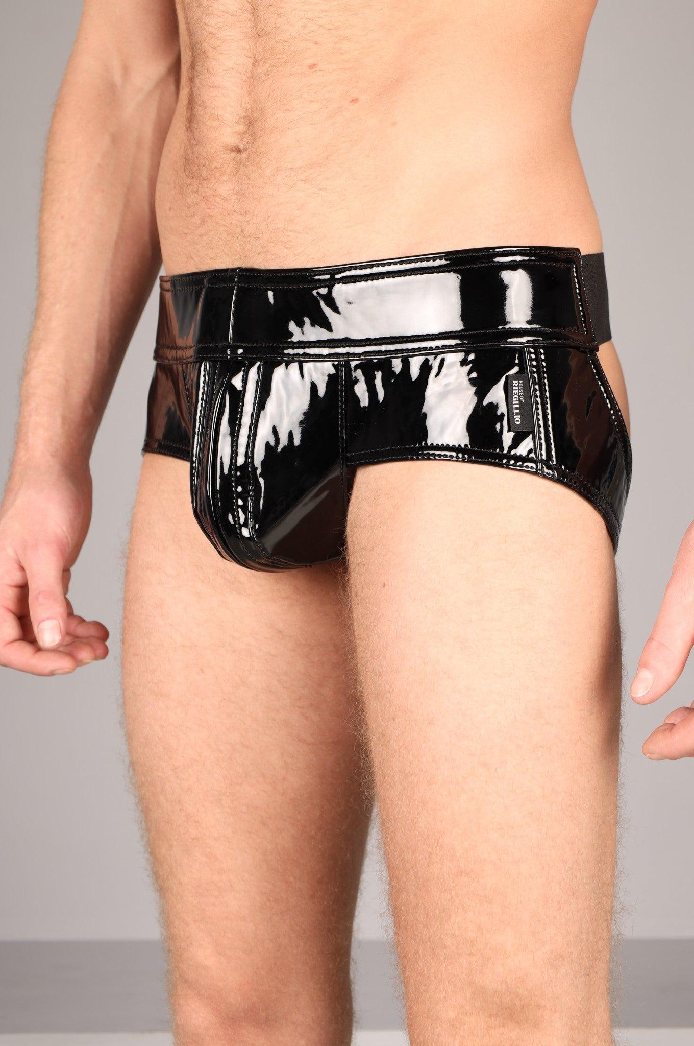 PVC Jockstrap - Full Black at MR. Riegillio