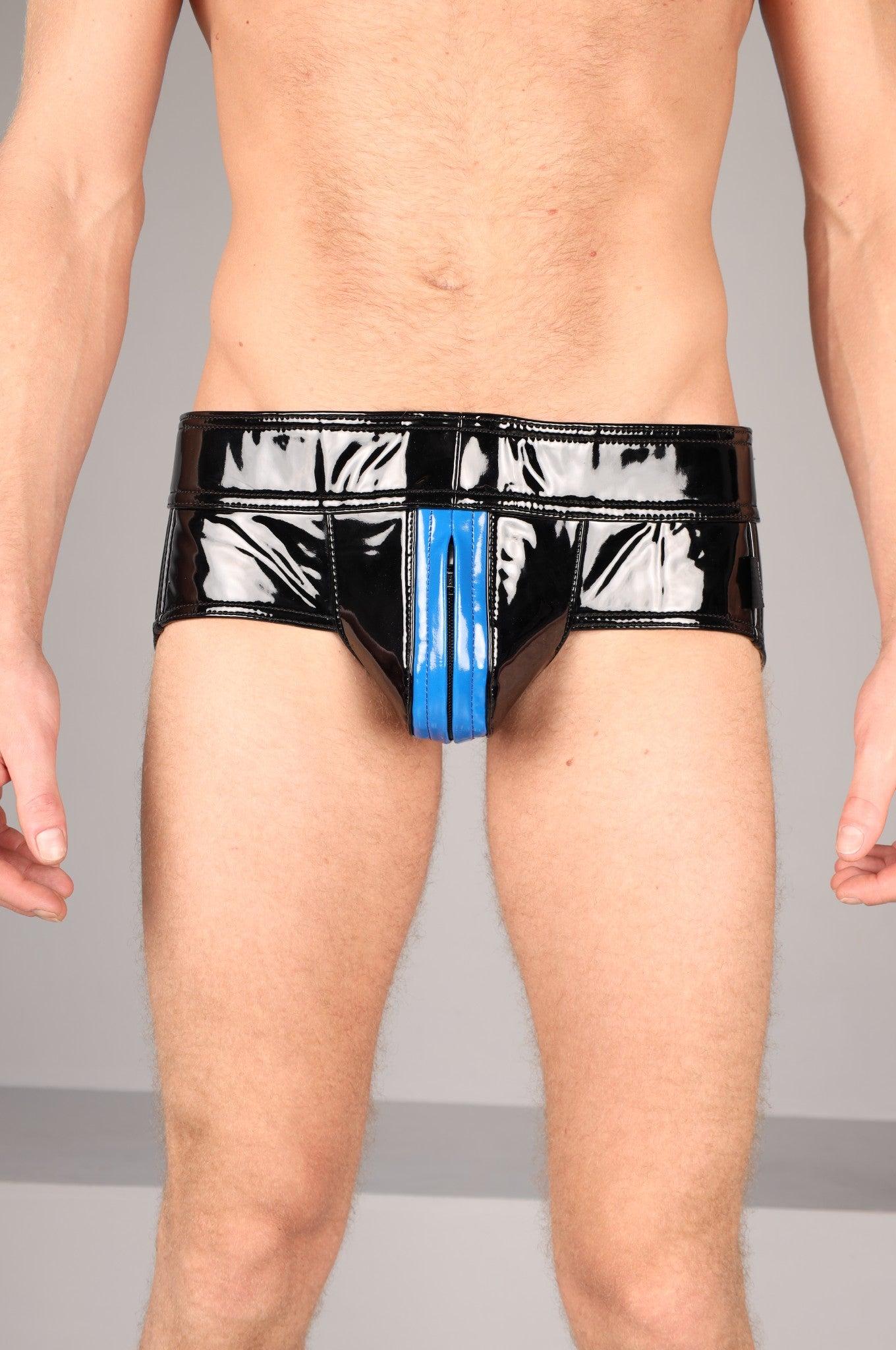 PVC Jockstrap - Blue at MR. Riegillio